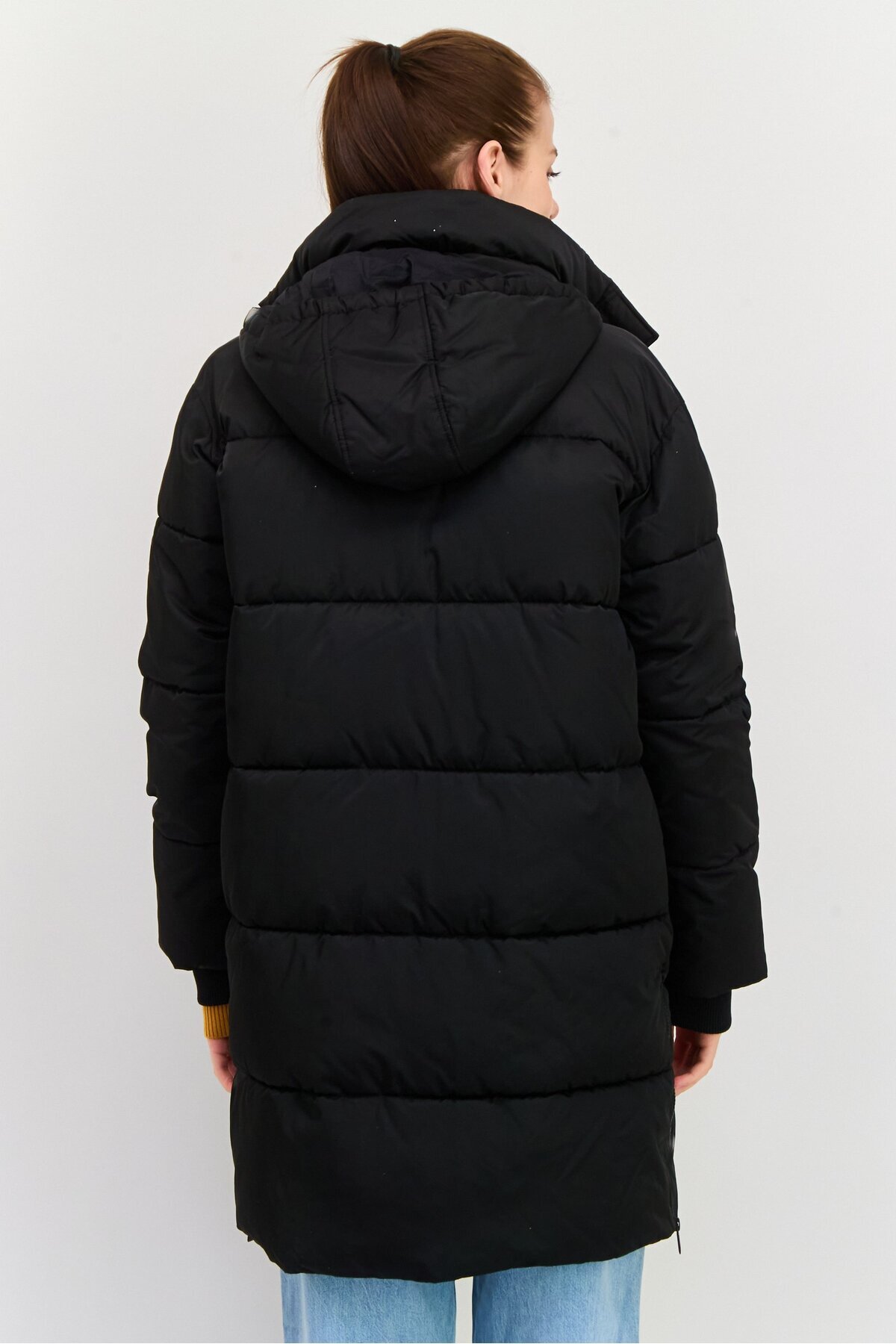 Hugo Boss-Women Hooded Quilted Jacket, Black 3