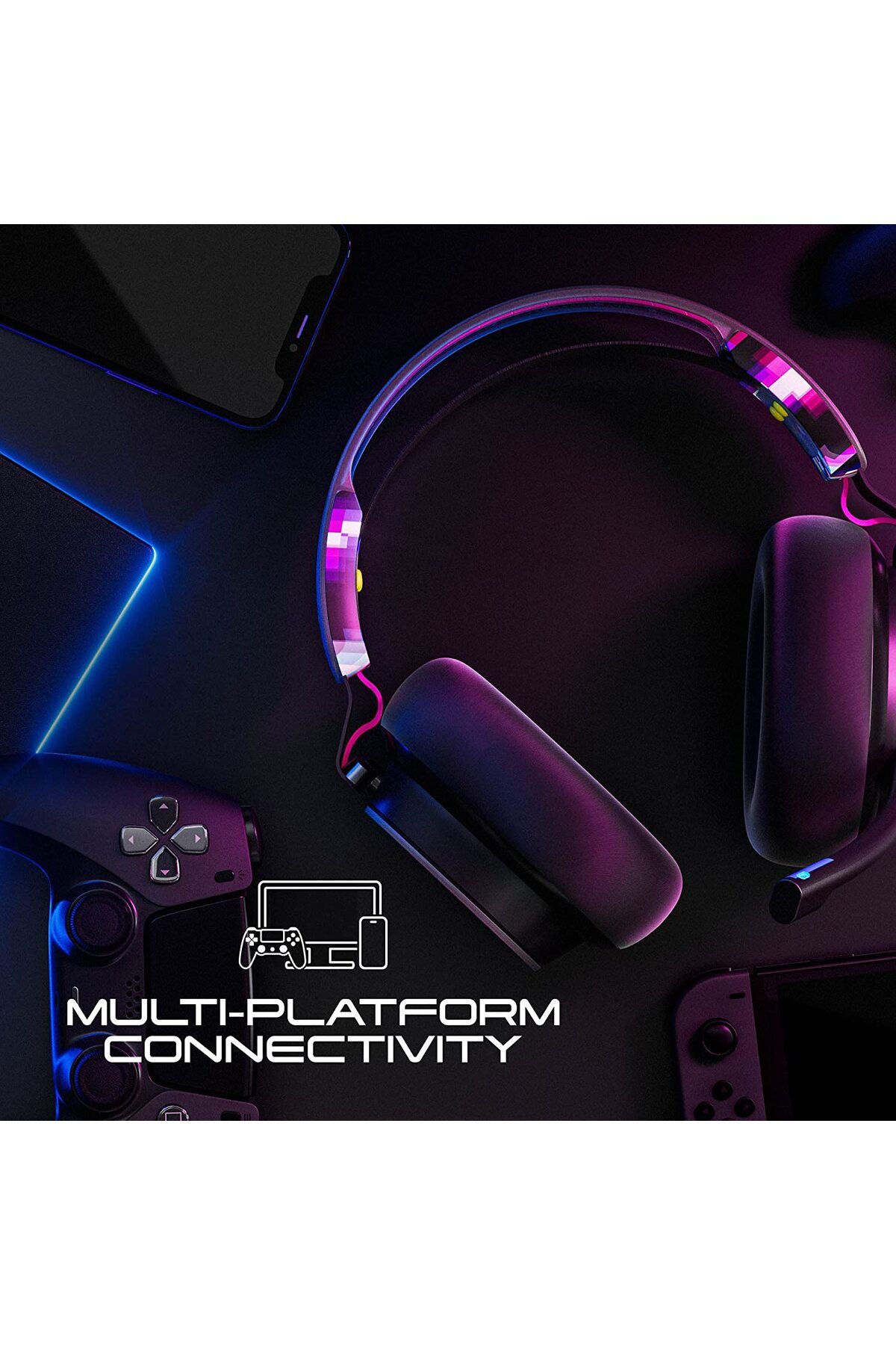 Skullcandy-PLYR Multi-Platform Over-Ear Wireless Gaming Headset, Works with Xbox Playstation and PC 6