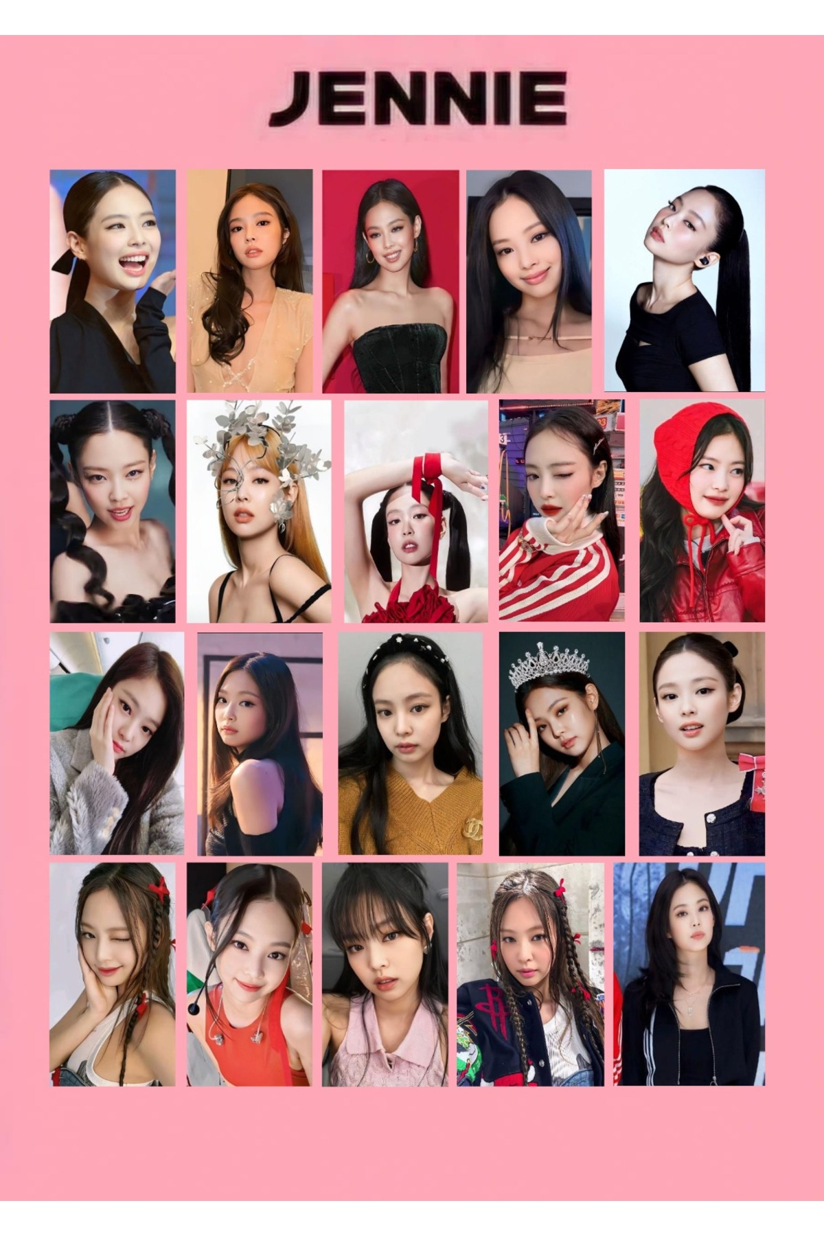 REN AKSESUAR KPOP BLACKPINK Jennie Fotokart 50 adet 5 7cm - Fiyatı