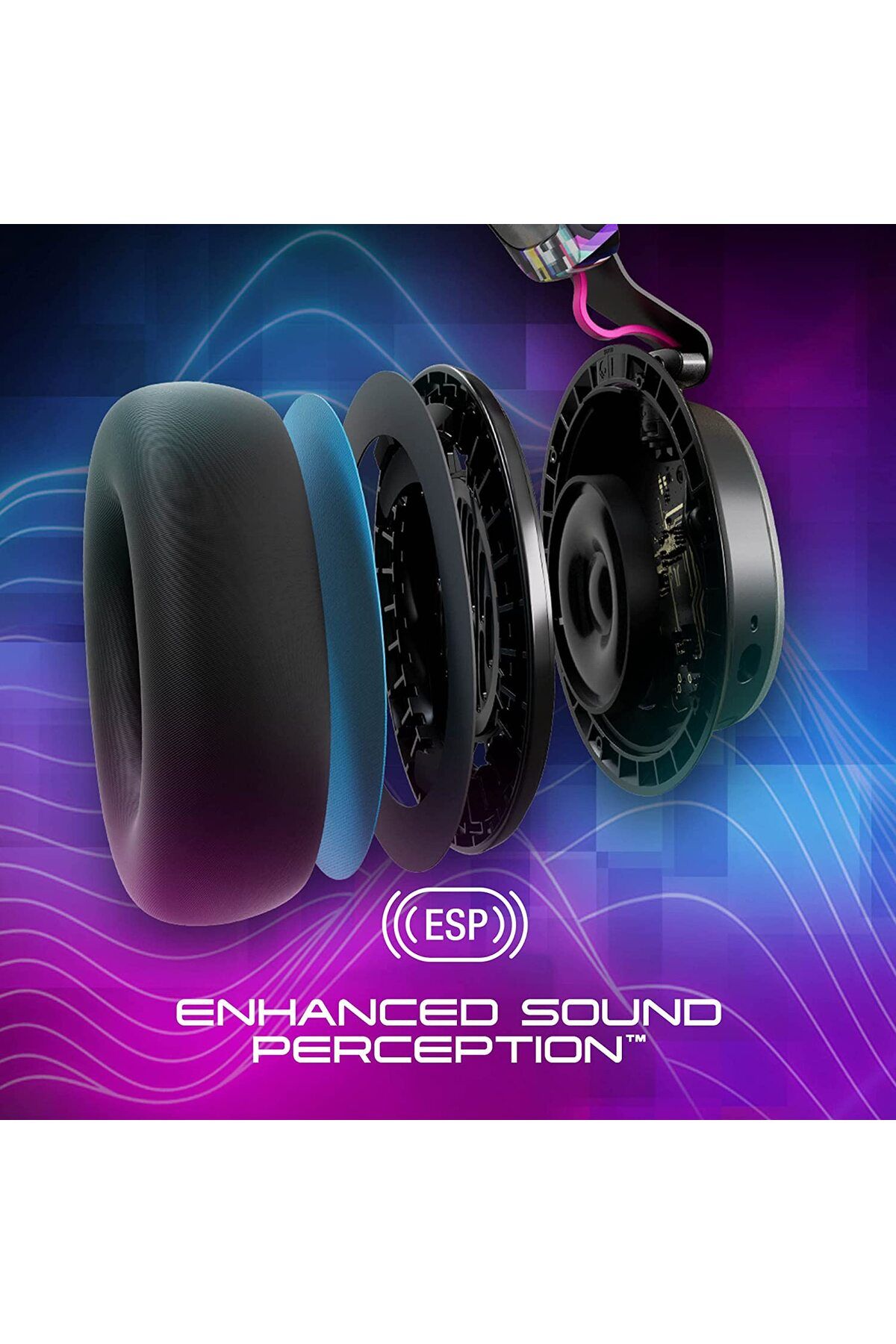 Skullcandy-PLYR Multi-Platform Over-Ear Wireless Gaming Headset, Works with Xbox Playstation and PC 3