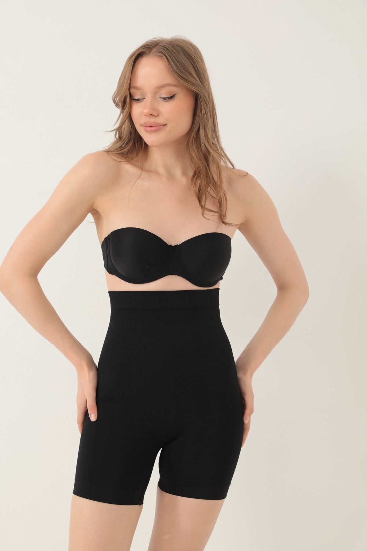 BARUCCA Basen Toparlayıcı Bel İnceltici Kalça Sıkılaştırıcı Yüksek Bel Paçalı Seamless Korse fotoğrafı 6 (önizleme)