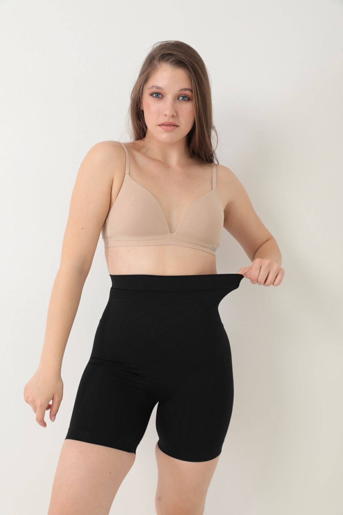 baruccafashion Yüksek Bel Seamless Paçalı Korse Şekillendirici Göbek ve Bel İnceltici Korse fotoğrafı 4 (önizleme)