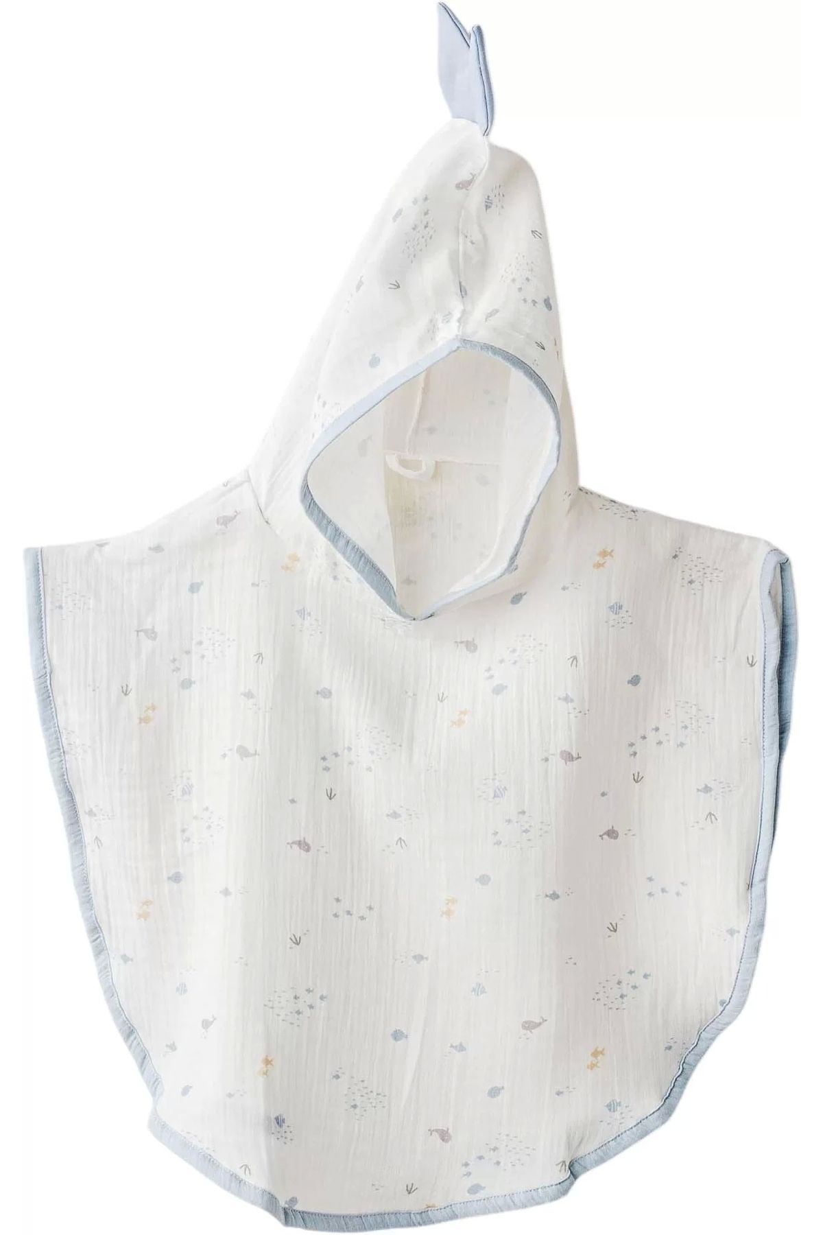 Moon wear Andywawa Ac25612 Ocean İs My Happy Place Müslin Panço White