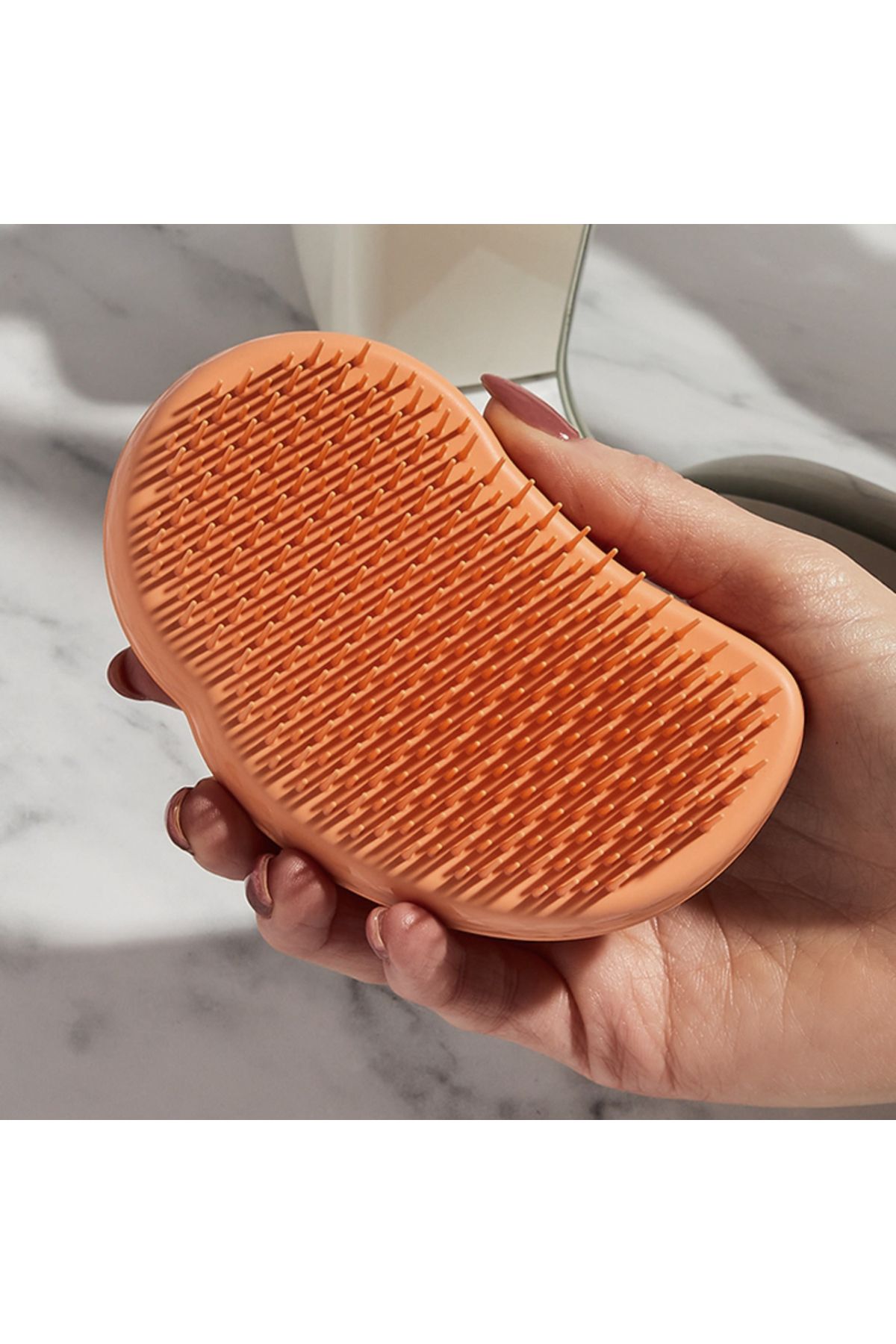 برس و شانه مو قهوهای اسکن آسان پرتقال آفتاب بر پایه گیاه اصلی Tangle Teezer