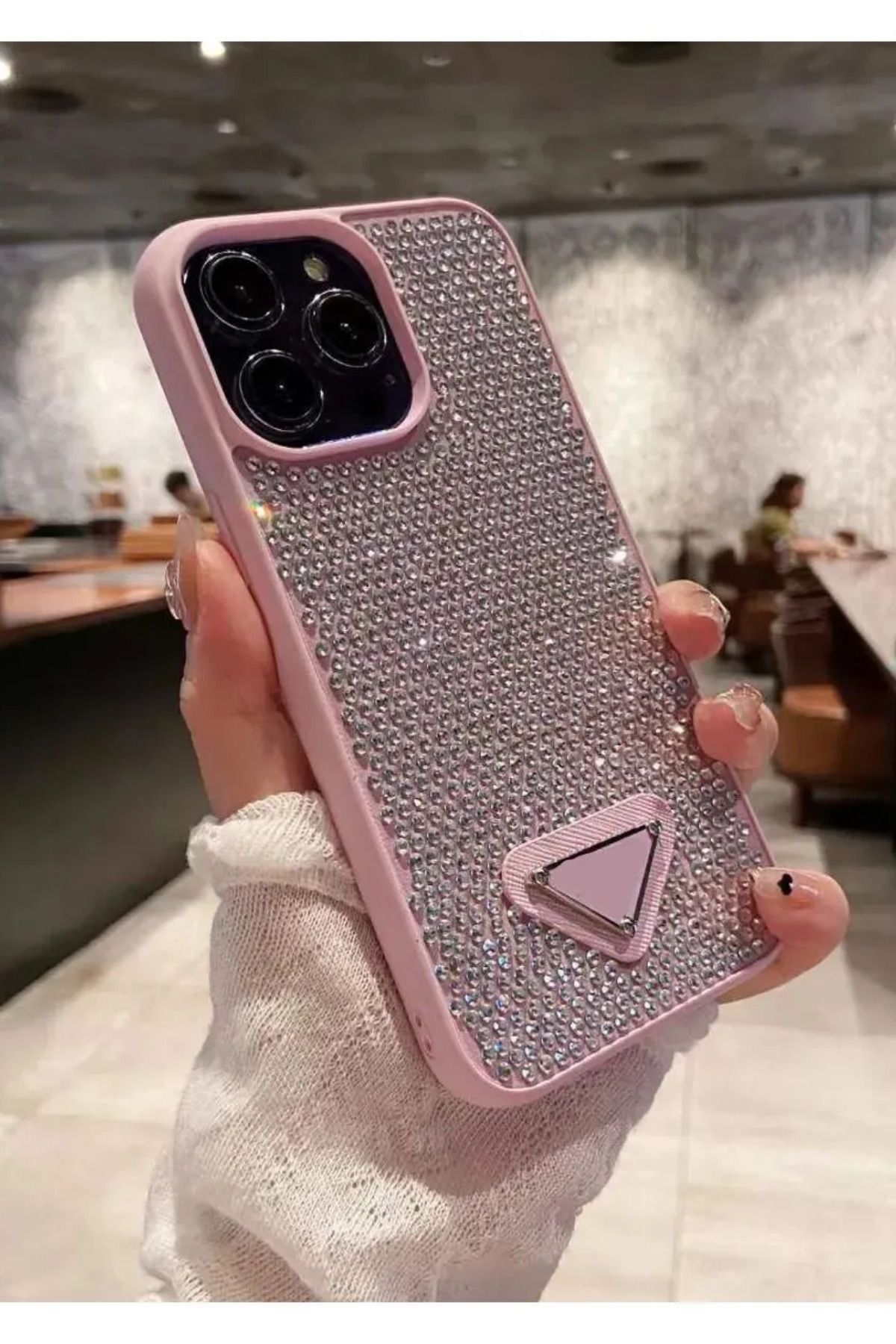 kılıfsuar iPhone 16 Uyumlu Prda Lüks Taşlı Premium Kılıf