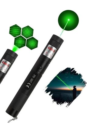 Fenerix PD-307 Yeşil Lazer Pointer 1000MW Güçlü Şarjlı Lazer İşaretleyici 480...