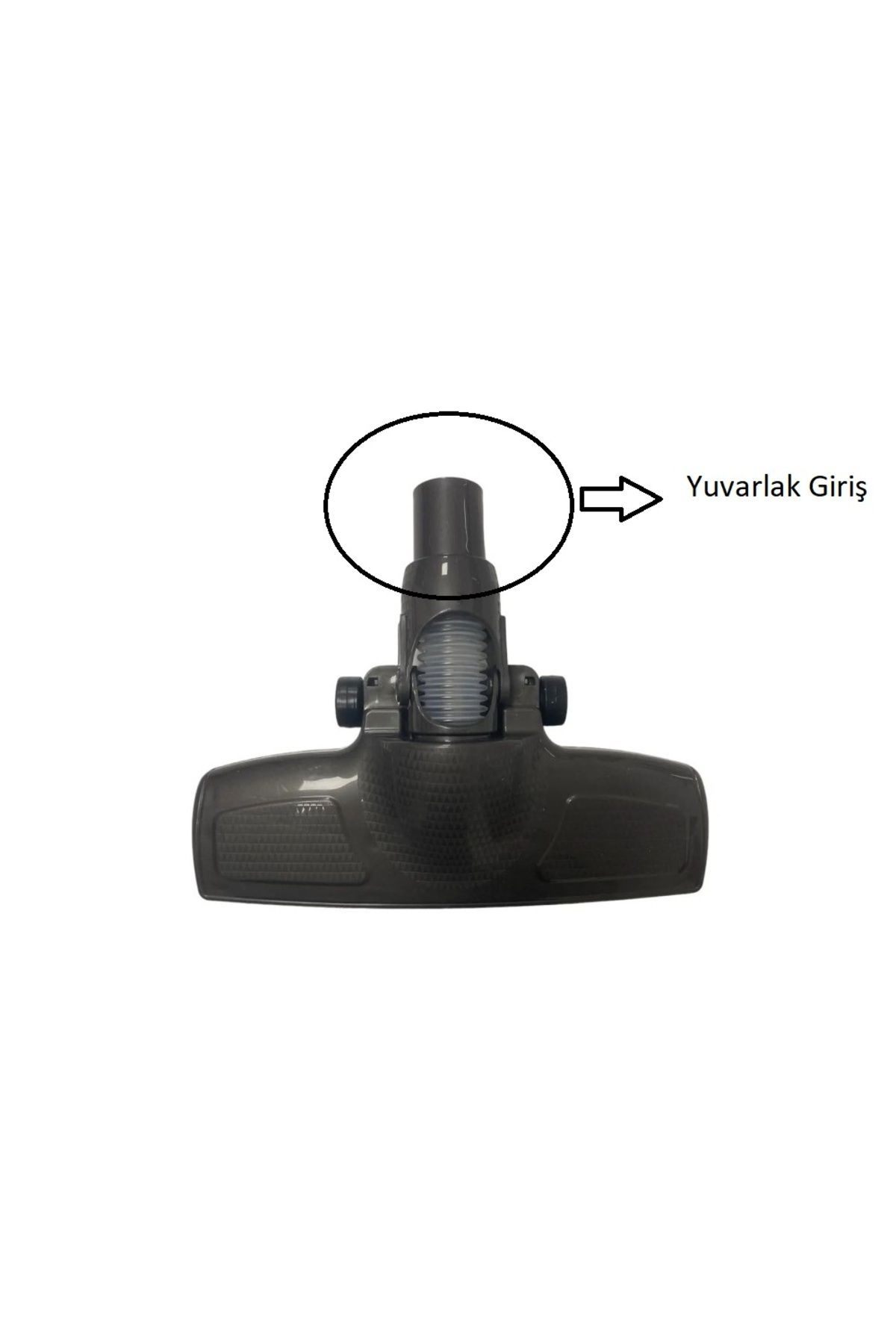 Supurgeavm Fantom P1300 Pratik XL Süpürge Tekerlekli Emici Başlık Gri (Yuvarlak Giriş)