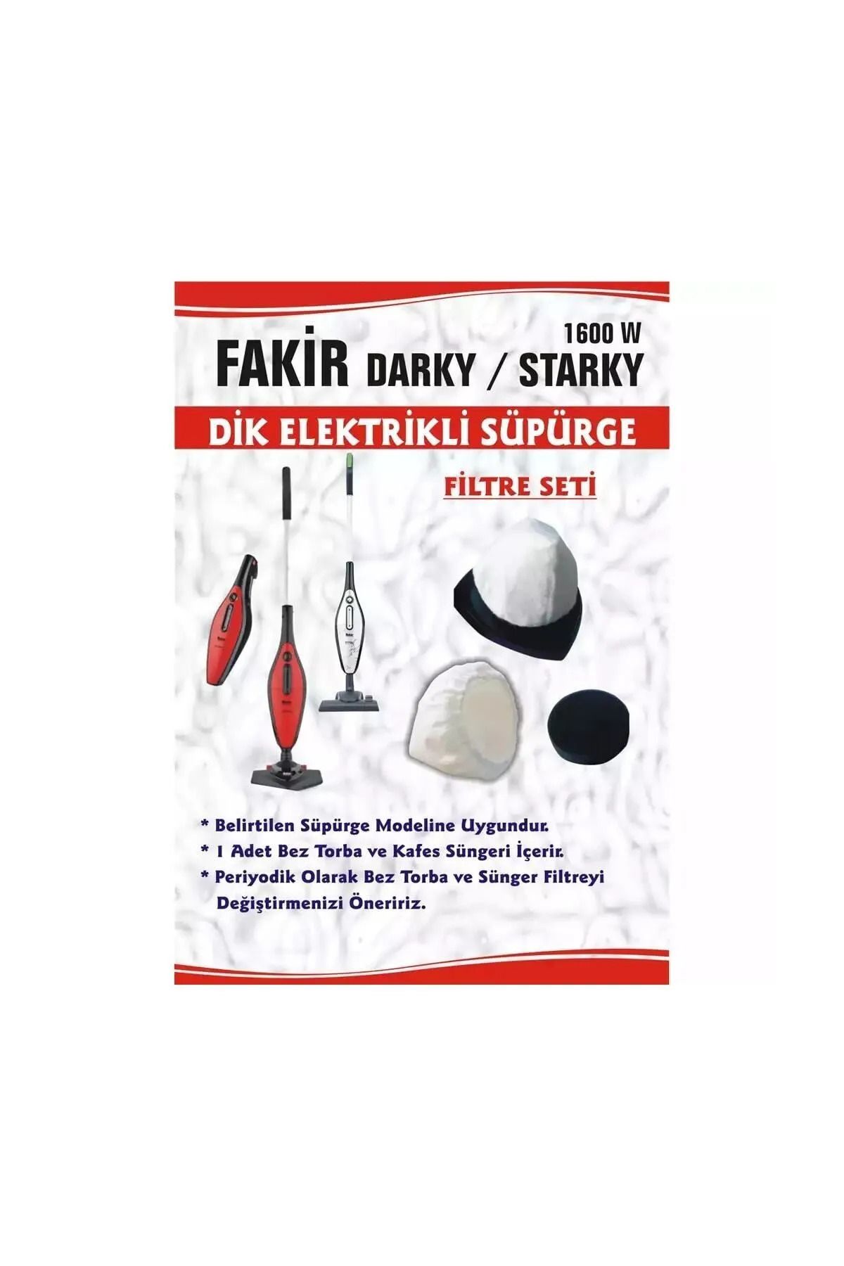 HomeShopping Arzum - Fakir Darky Dik Süpürge Bez Toz Torbası Ve Filtre ( 3 Adet )