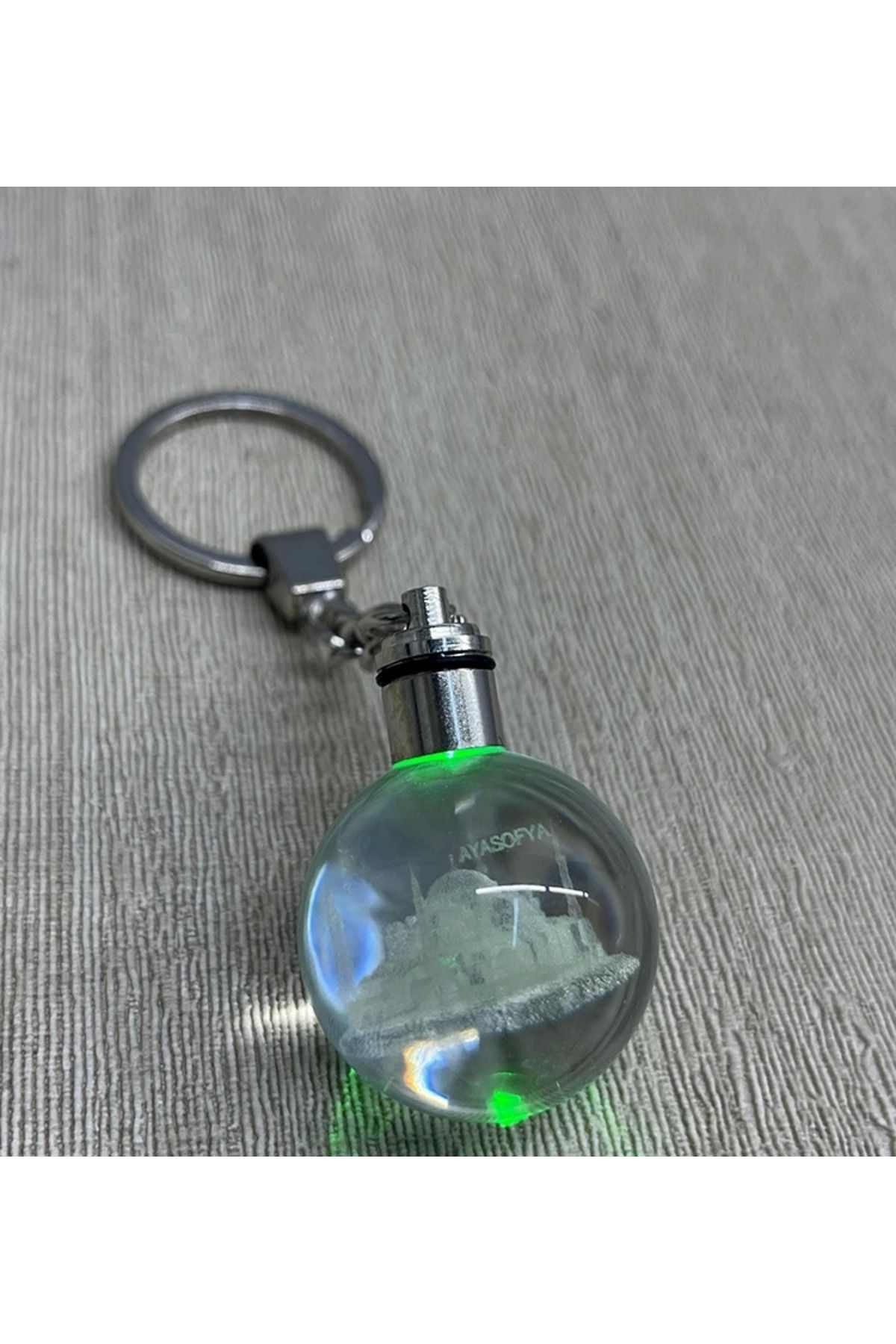NZM TİCARET Ledli Ayasofya Tasarımı Kristal Anahtarlık Alk3803
