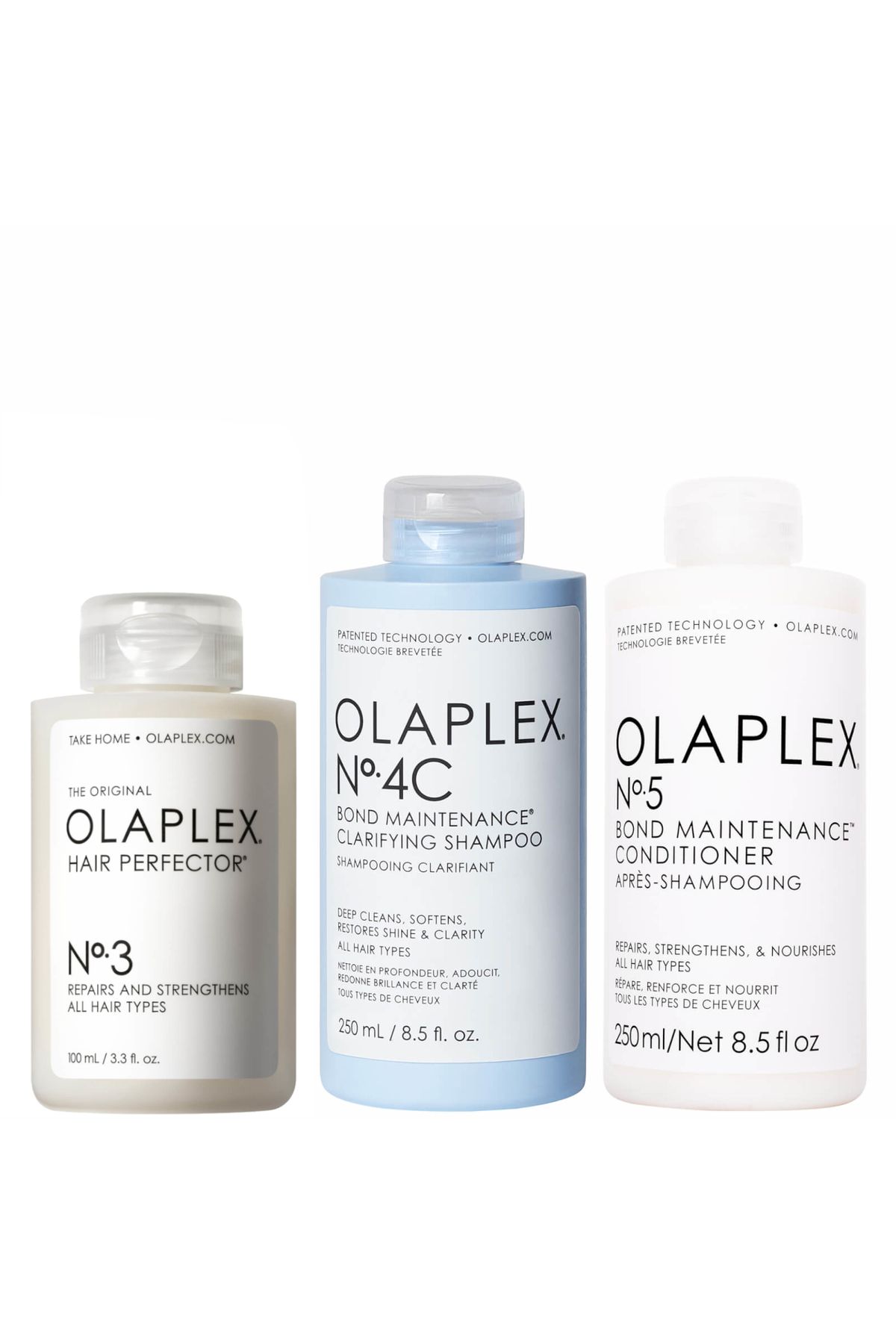 Olaplex-Clarifying Shampoo Bundle No.3, No.4C and No.5 1