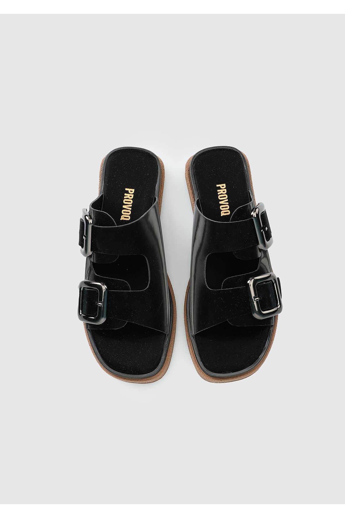 Provoq-Black Women's Slippers 4