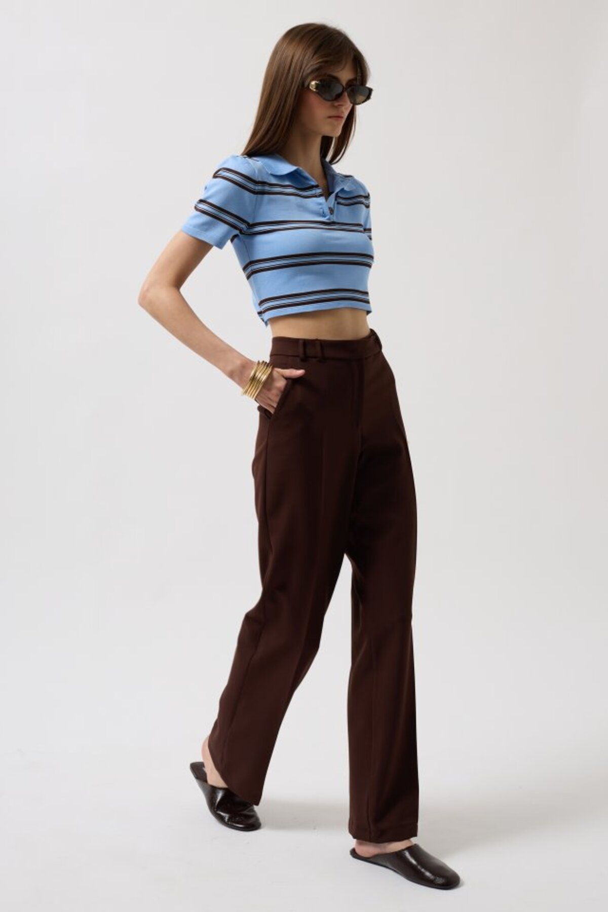 KAZAK-Waist Belted Pants 3