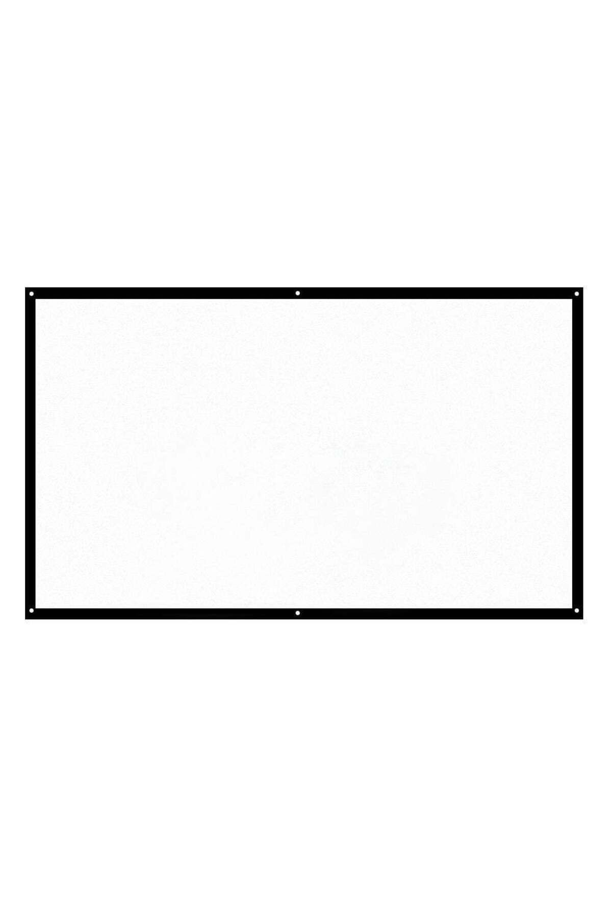Generic-docooler Portable Foldable 16:9 HD Projector Screen LU-V5-372 White/Black 1