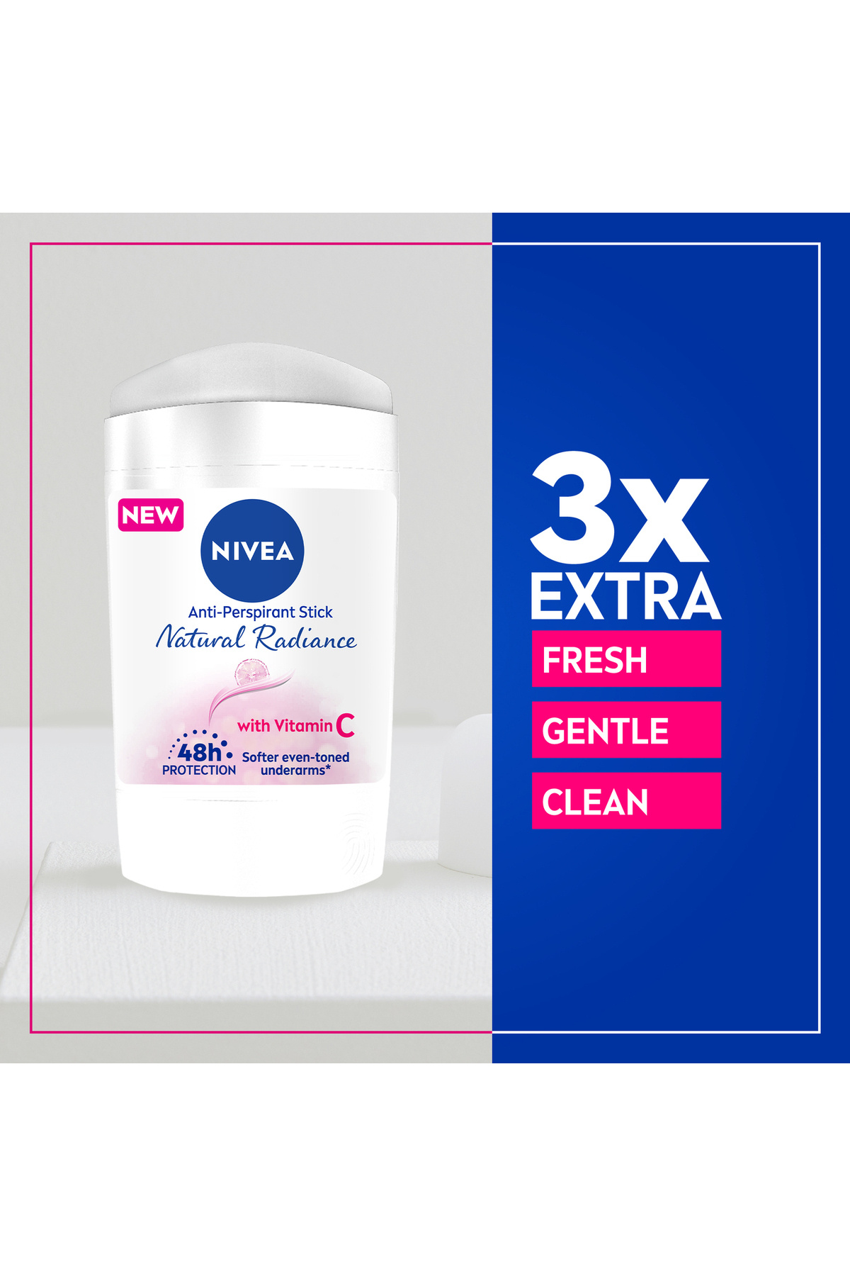 NIVEA-Antiperspirant Stick Women Natural Radiance 50ml – Long-Lasting Fresh Freshness 5