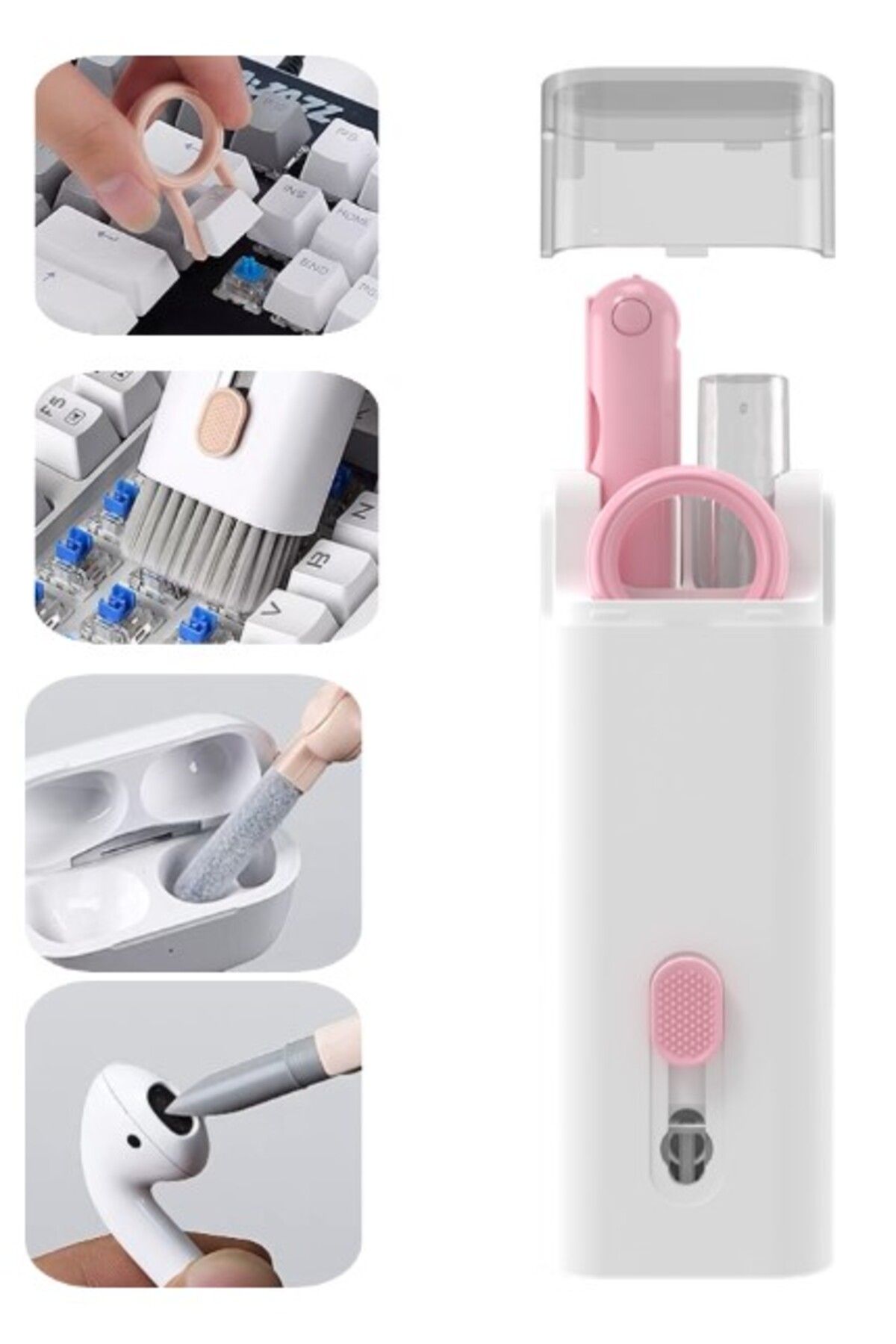 PRATİKOBA ÇOK FONKSIYONLU 7 IN 1 AIRPODS KLAVYE EKRAN KULAKLIK TEMIZLEME KITI