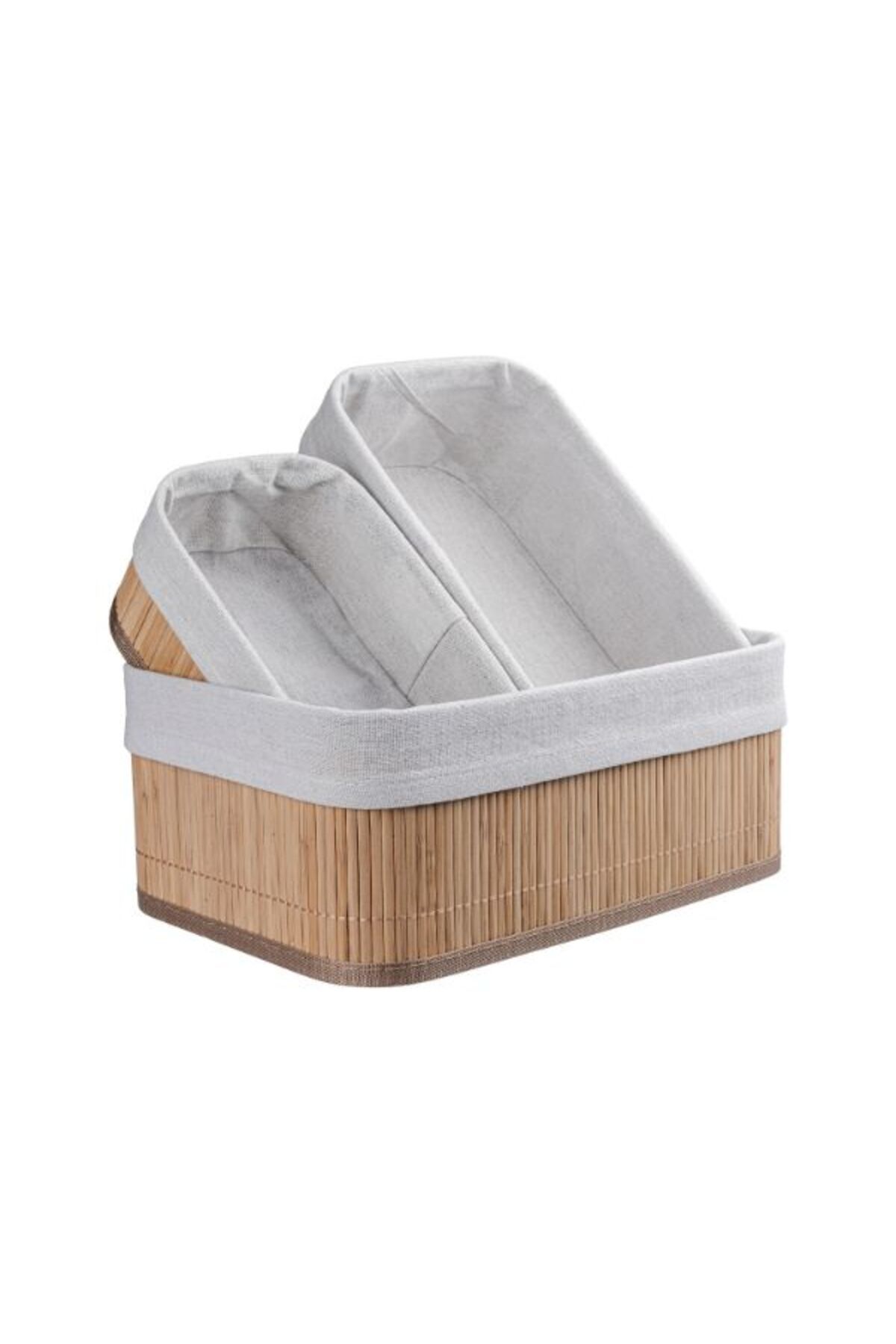 Allproduct DecoHandy Bambu Sepet Seti