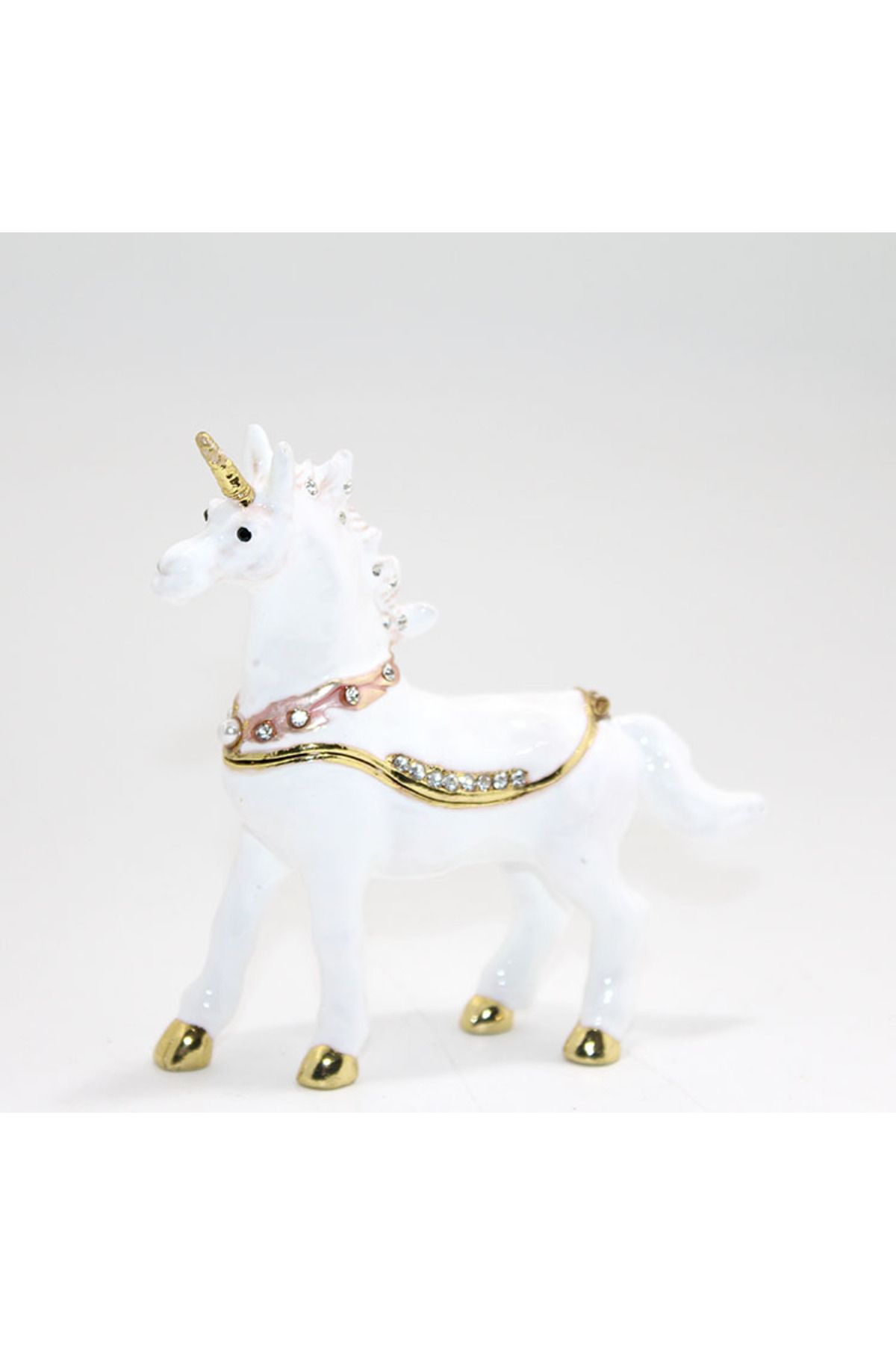 TTT Kristal Taşlı Tekli Unicorn Figürü