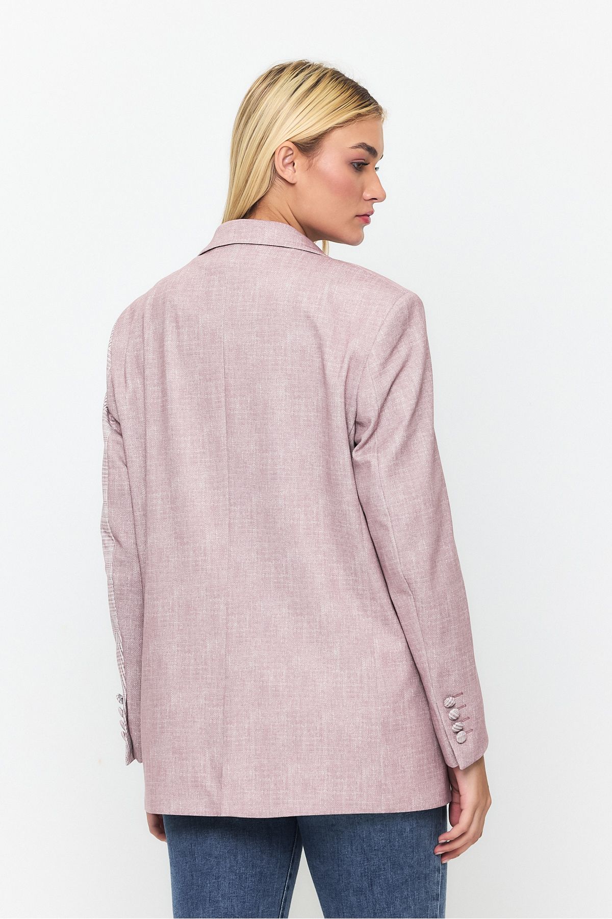 Ted Davıd-Double Button Closure Pocket Detailed Blazer Jacket 8