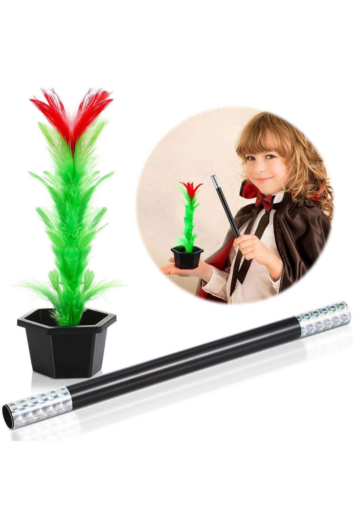 AyFi Home Çiçek Çıkaran Sihirli Çubuk Sihirli Çiçek Sihirbazlık Oyunu