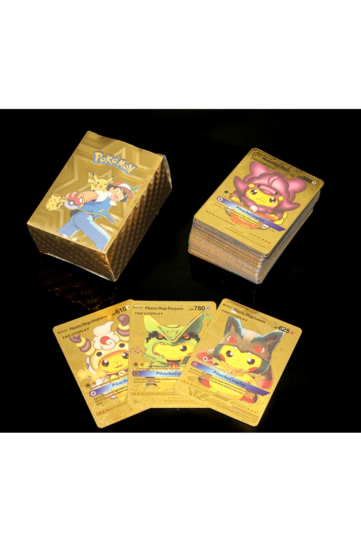 Mu Art Pokemon Oyun Kartı Altın Deste Model 2