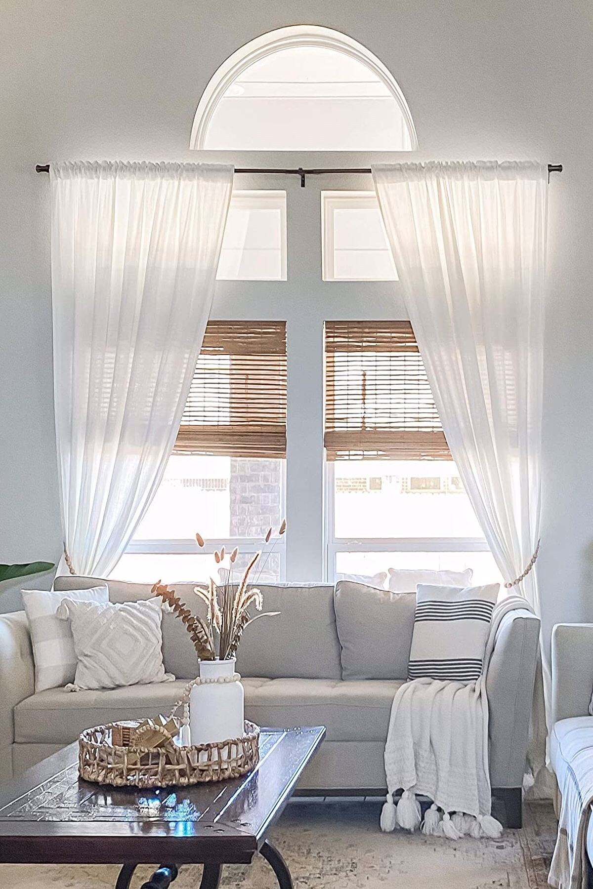 Emtory Home 1 Adet Dekoratif Ahşap Boncuklu Perde Süsü Askısı - Tie Back - Perde Bağı 50cm fotoğrafı 3 (önizleme)