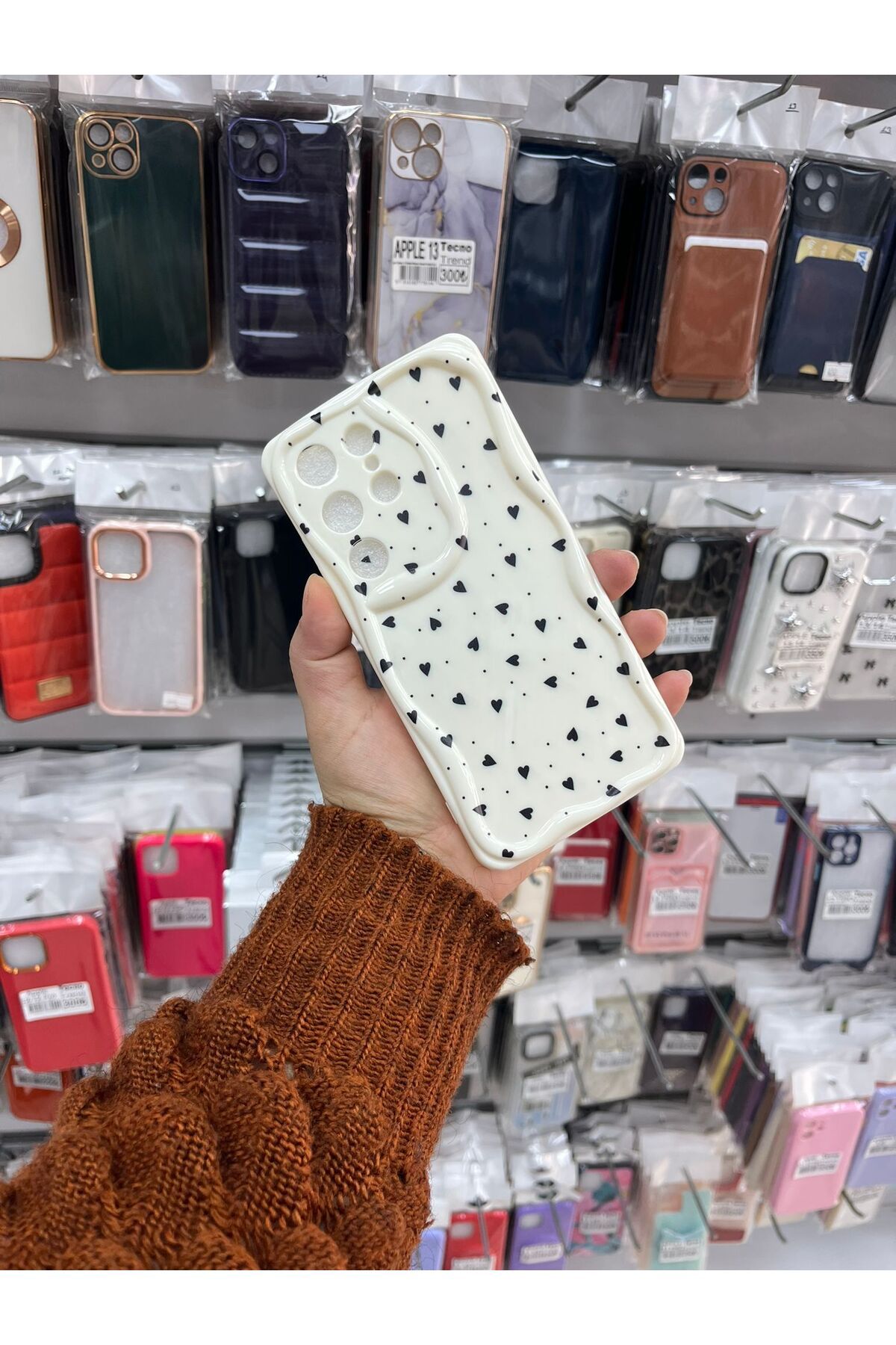 TECNOTREND Galaxy S24 Ultra Kalpli Desenli Baskılı Kabarık Kılıf