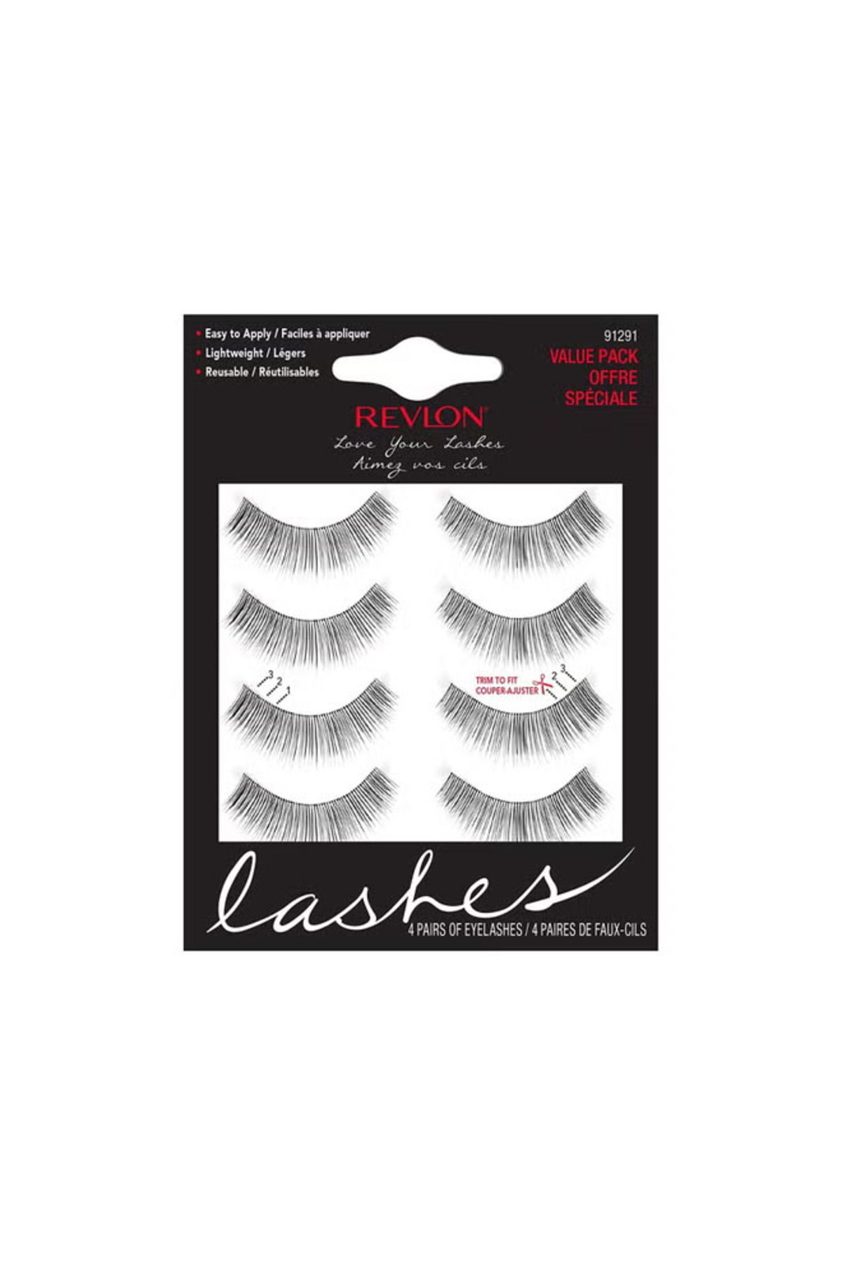 Revlon-Pack Of 4 Beyond Natural Lashes 91291 Black 1