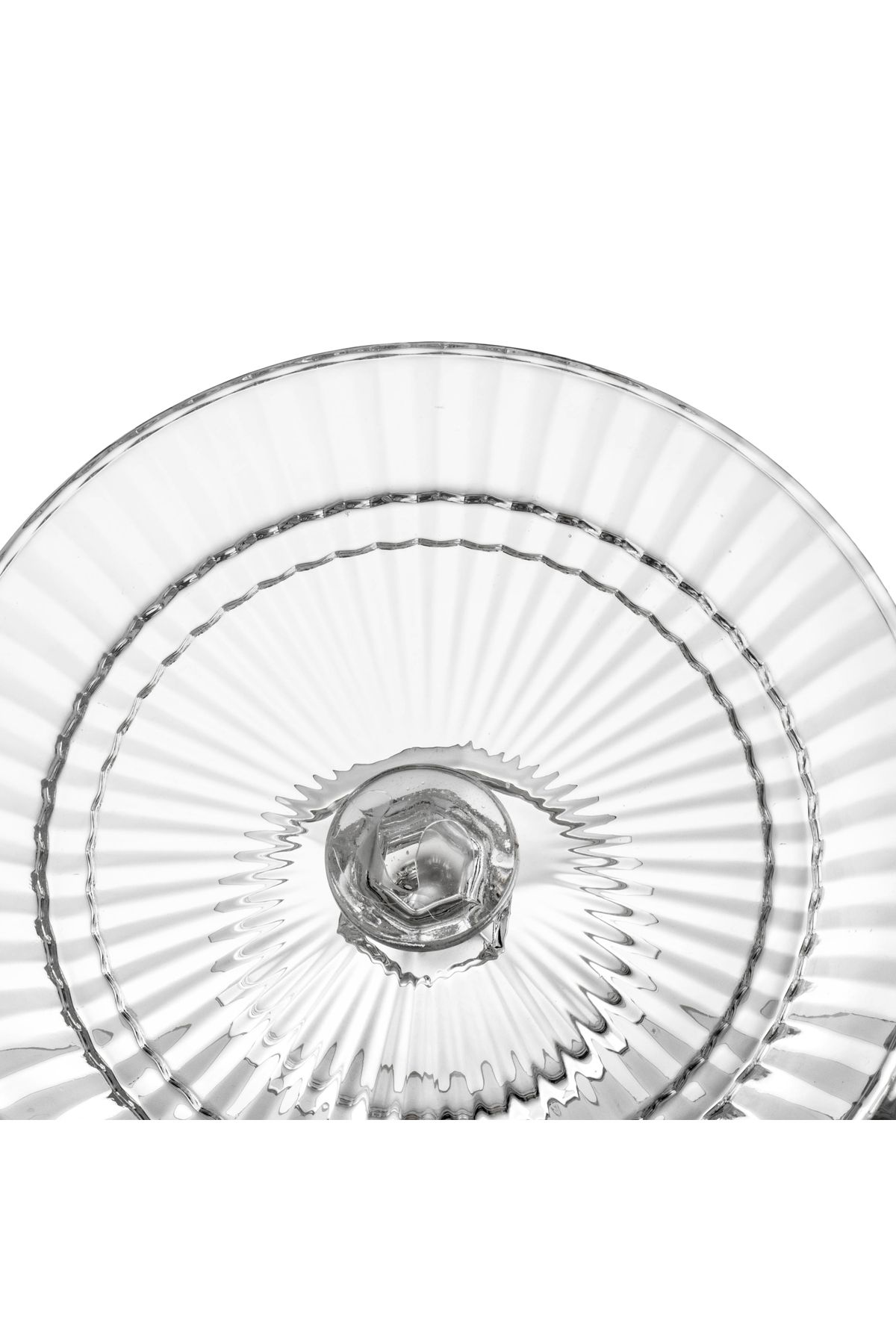 Elegant-Serving Plate With A Base And A Clear Glass Cover For Sweets Cupcakes And All Pastries Size 20*19 Cm 4