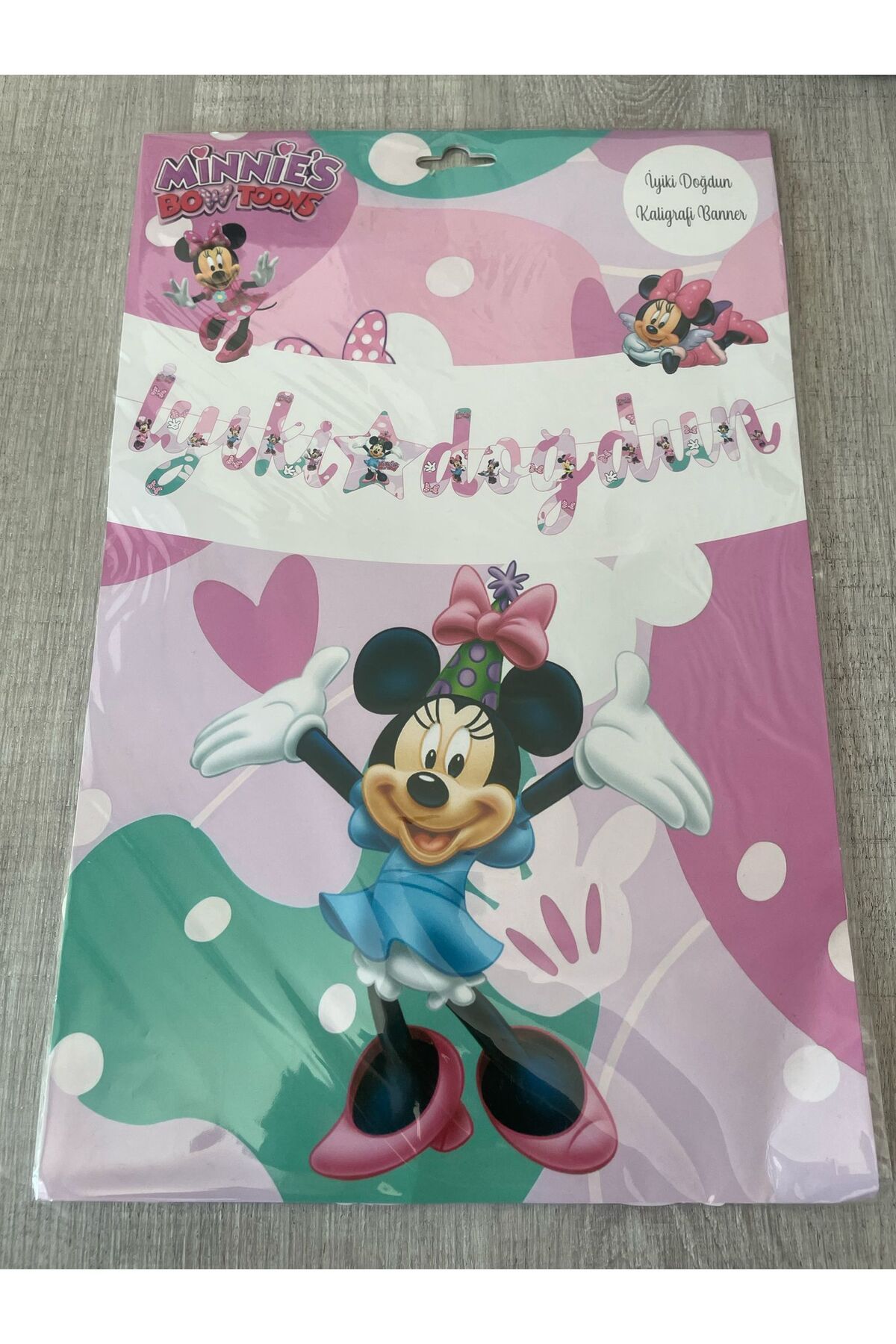 MODA İyiki Doğdun minnie mouse banner