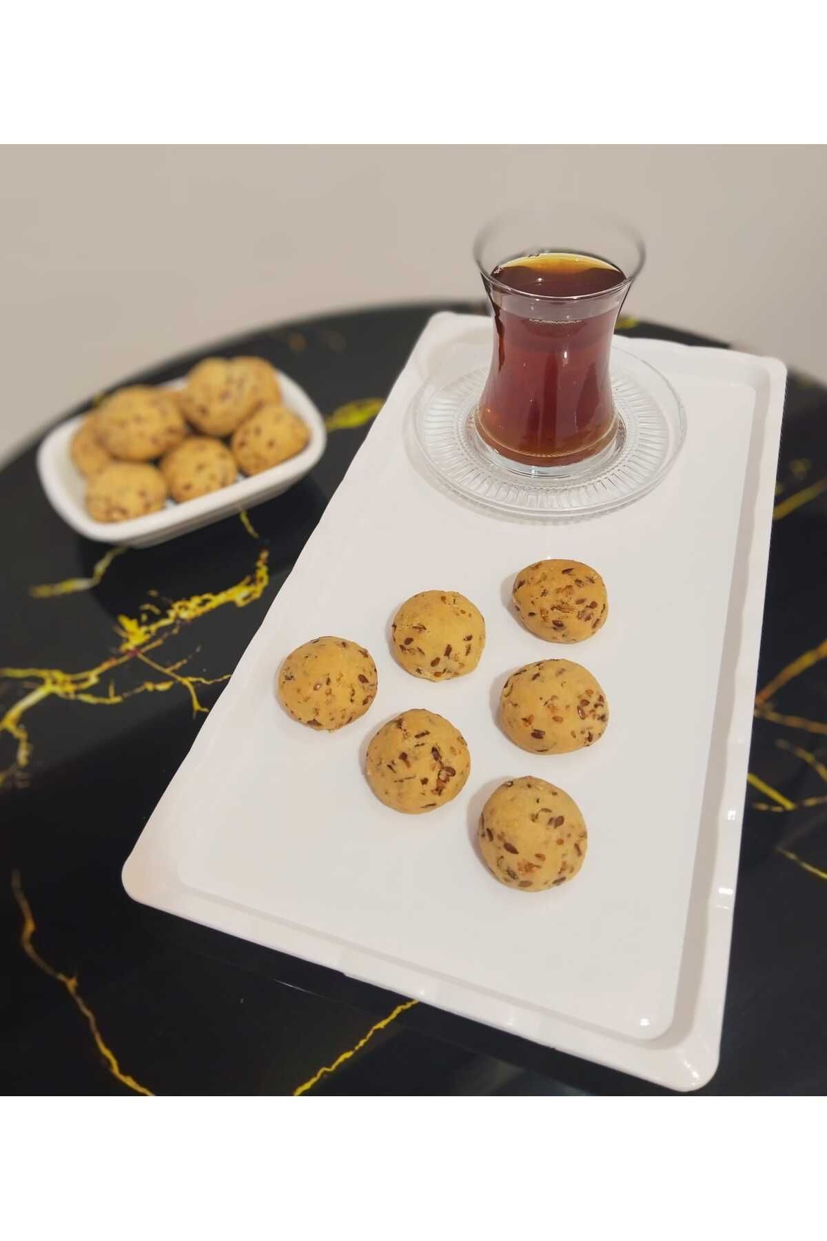 yöresel REZENE VE KETEN TOHUMLU TUZLU KURABİYE 2 KG - % 100 EV YAPIMI