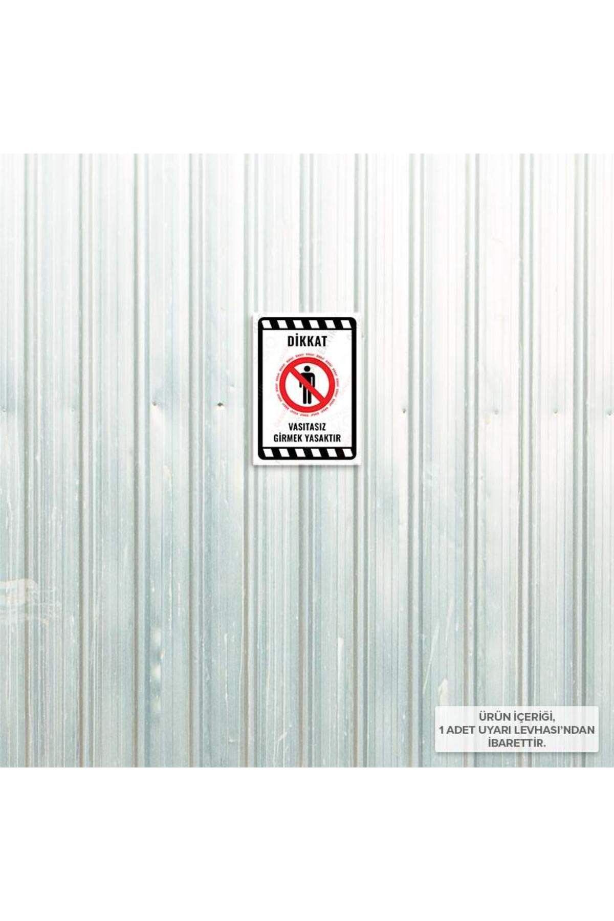 Posterya-Ul02237-A4 - It Is Forbidden to Enter Without Vassit Warning Sign (21,6×30,3cm) 4