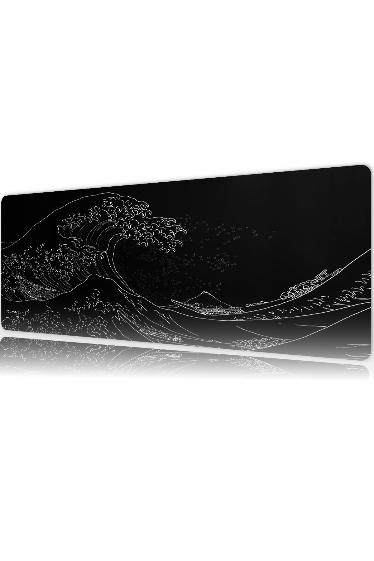 Japanese Wave – Hokusai Gaming Gamer Xl Mouse Pad Anti-Slip Stitching Mousepad 80x30 Cm