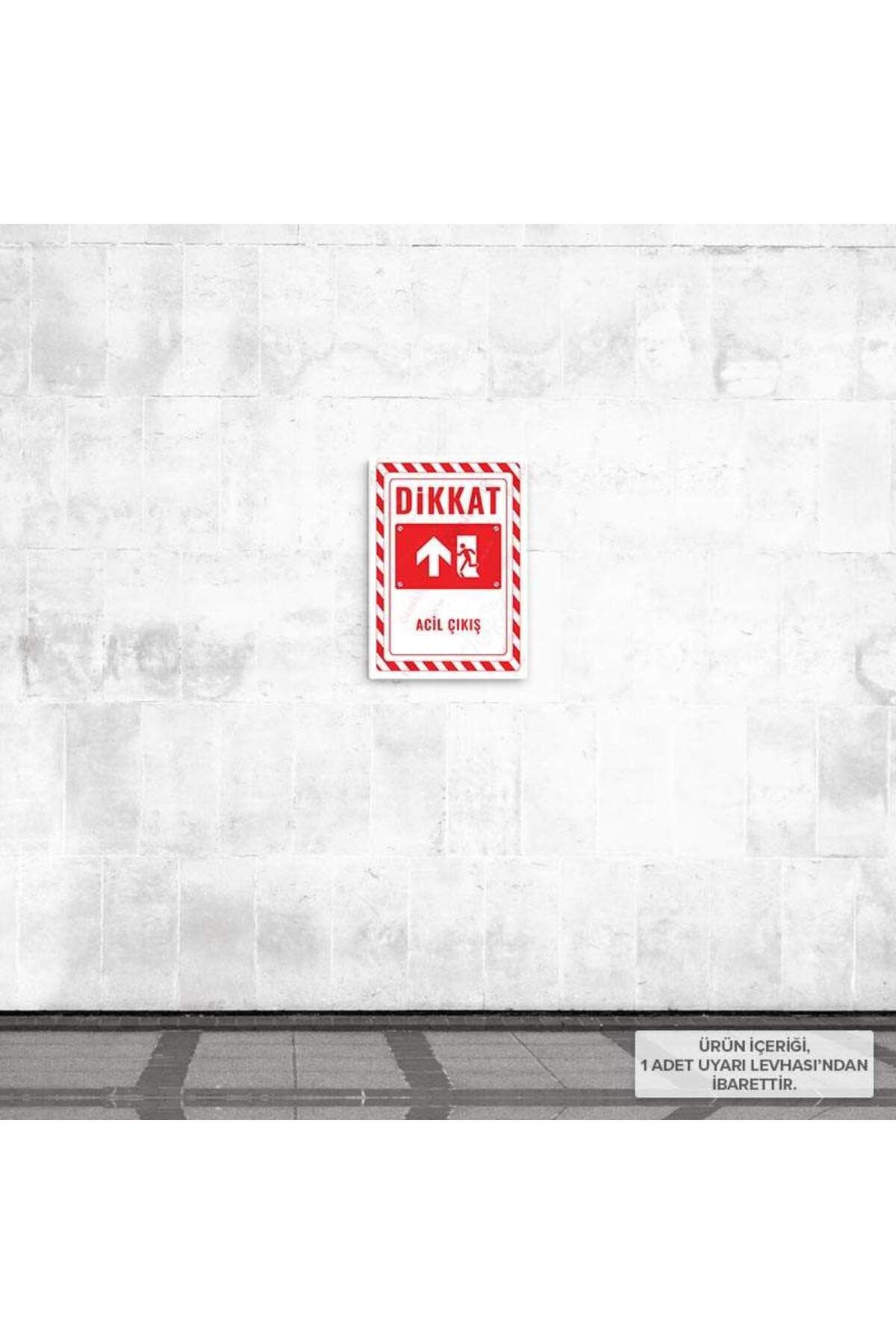 Posterya-Ul02696-A5 - Emergency Exit Left Direction up Warning Sign (15,4×21,6cm) 2