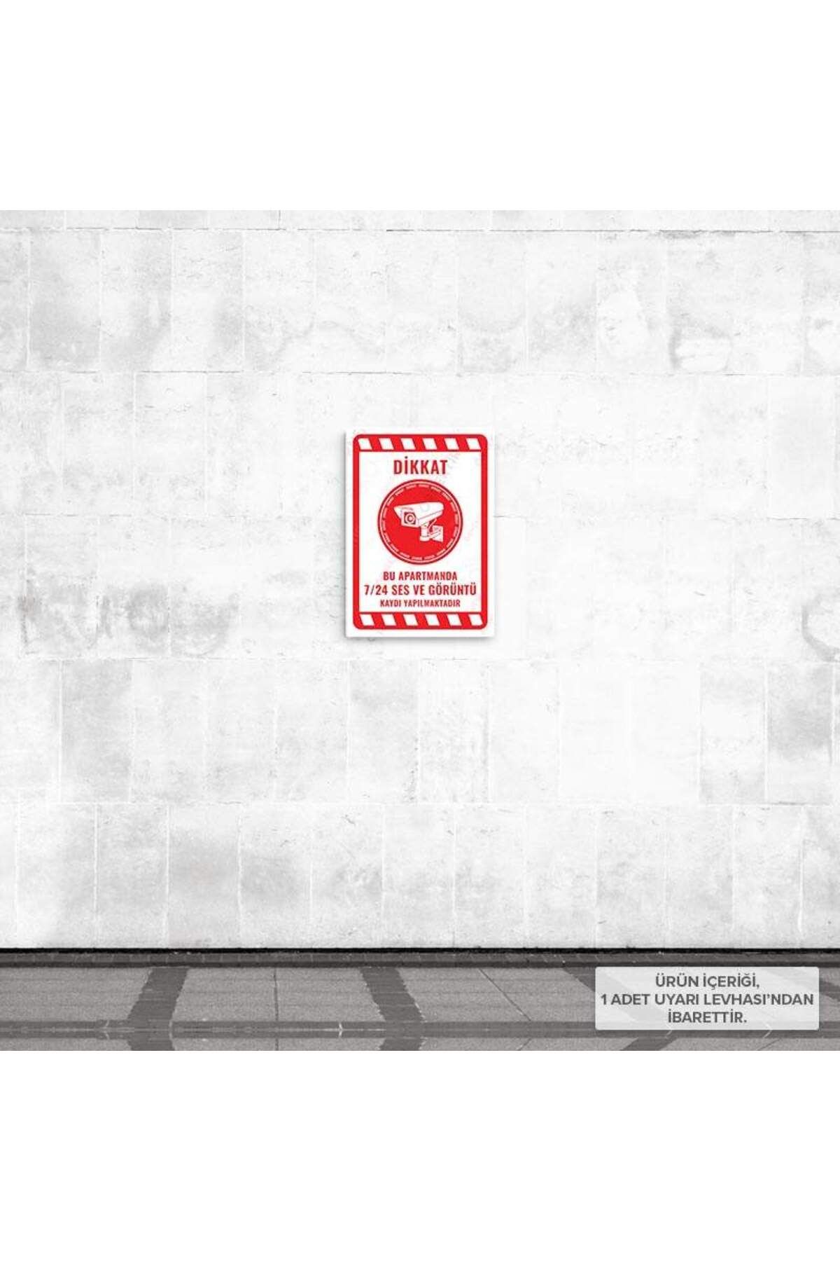 Posterya-Ul02078-A5 - Audio and Video Recording Is Taking Place in This Apartment 24/7 Warning Sign (15.4×21.6cm) 2