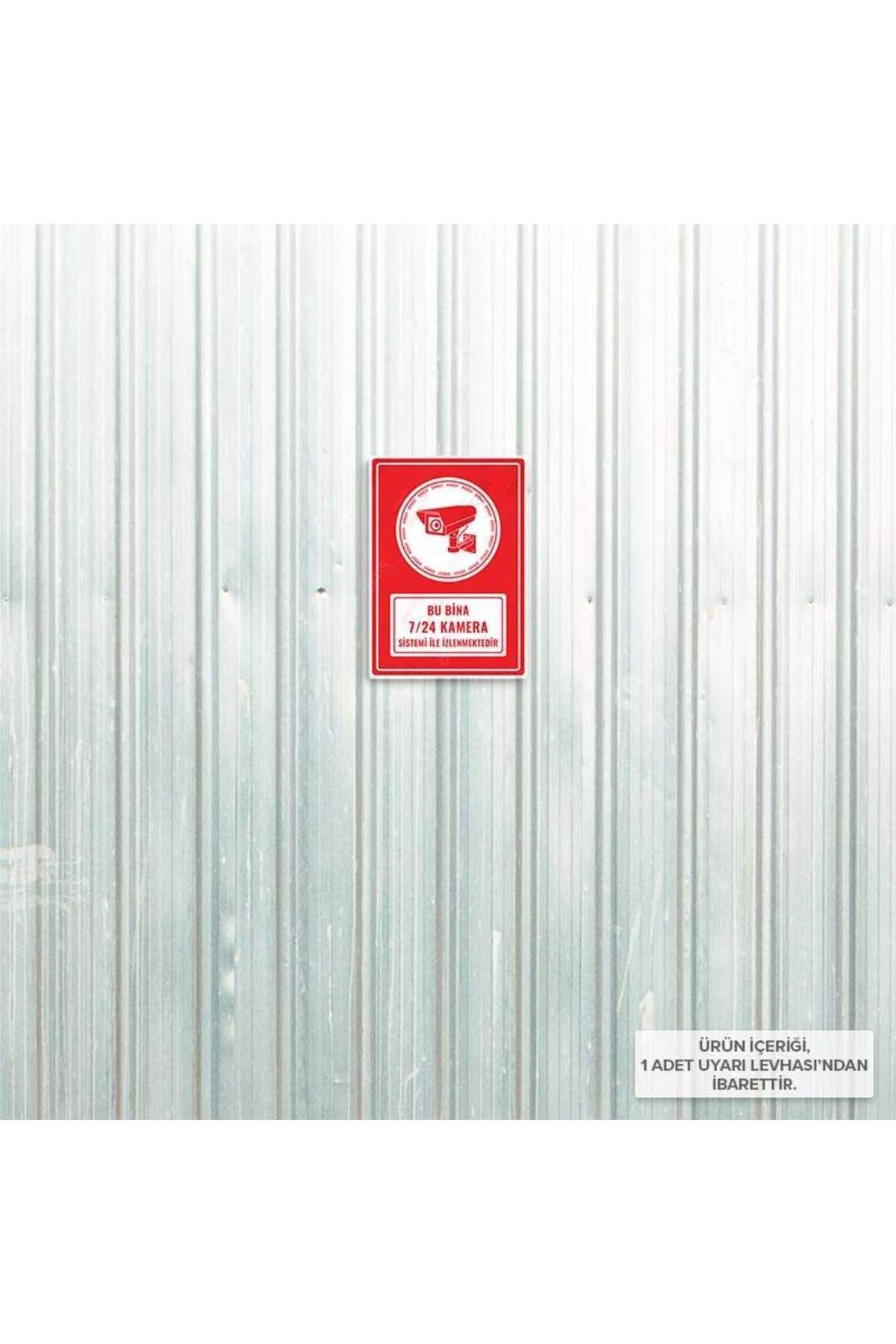 Posterya-Ul01229-A5 - This Building Is Monitored 24/7 with Camera System Warning Sign (15.4×21.6cm) 4