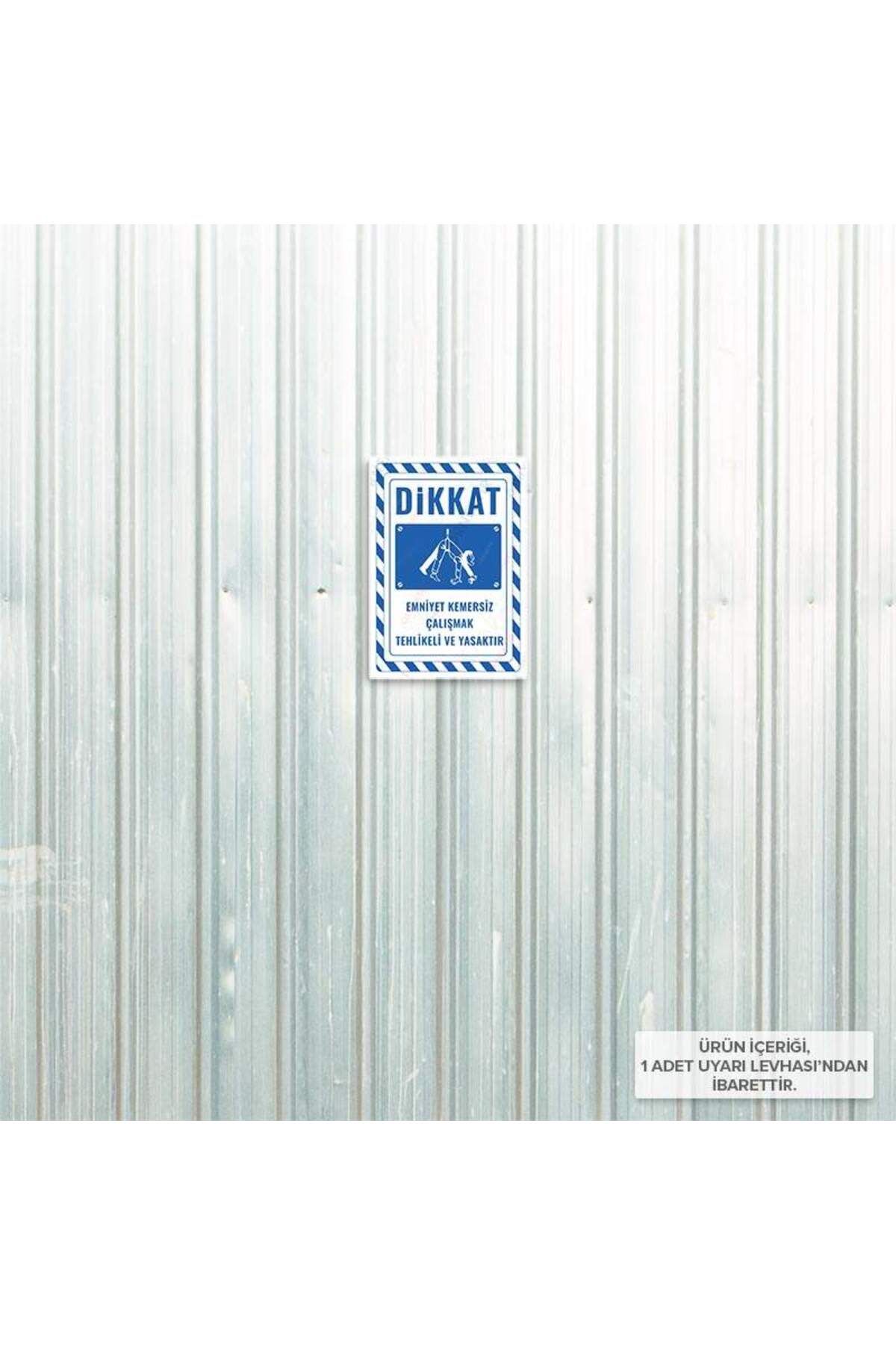 Posterya-Ul02837-A5 - Working Without a Seat Belt Is Dangerous and Prohibited Warning Sign (15,4×21,6cm) 4