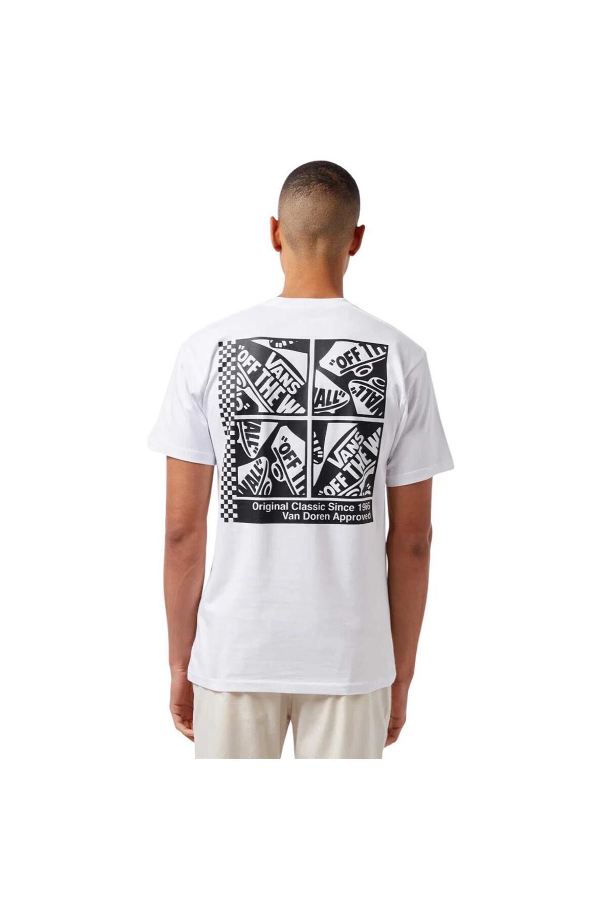 Vans-Tričko Tech Box SS Tee Erkek Beyaz 4