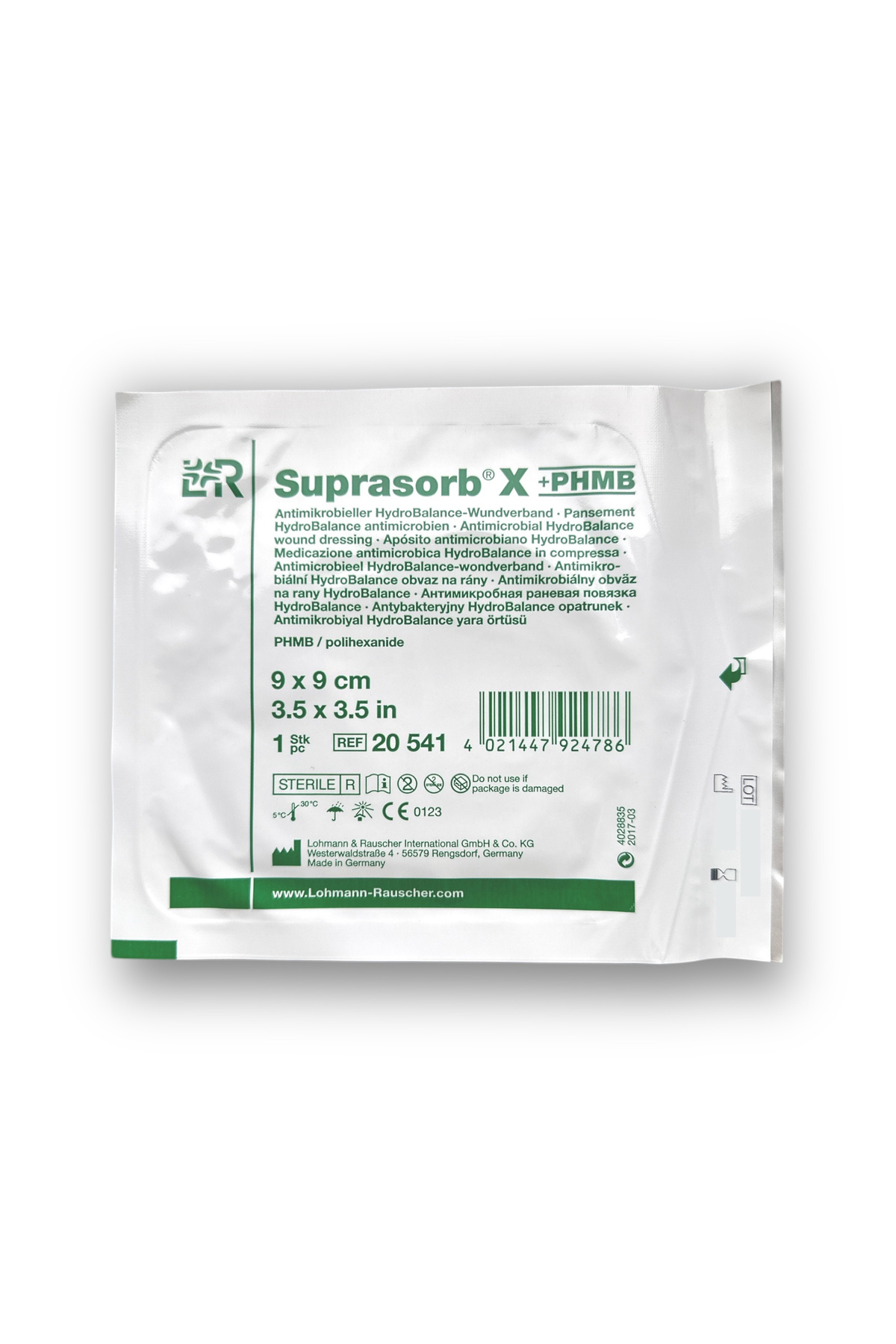 Lohmann & Rauscher Suprasorb X Phmb Hydrobalance Yara Örtüsü 9 X 9 Cm Kare - Ref 20541 - 1 Adet