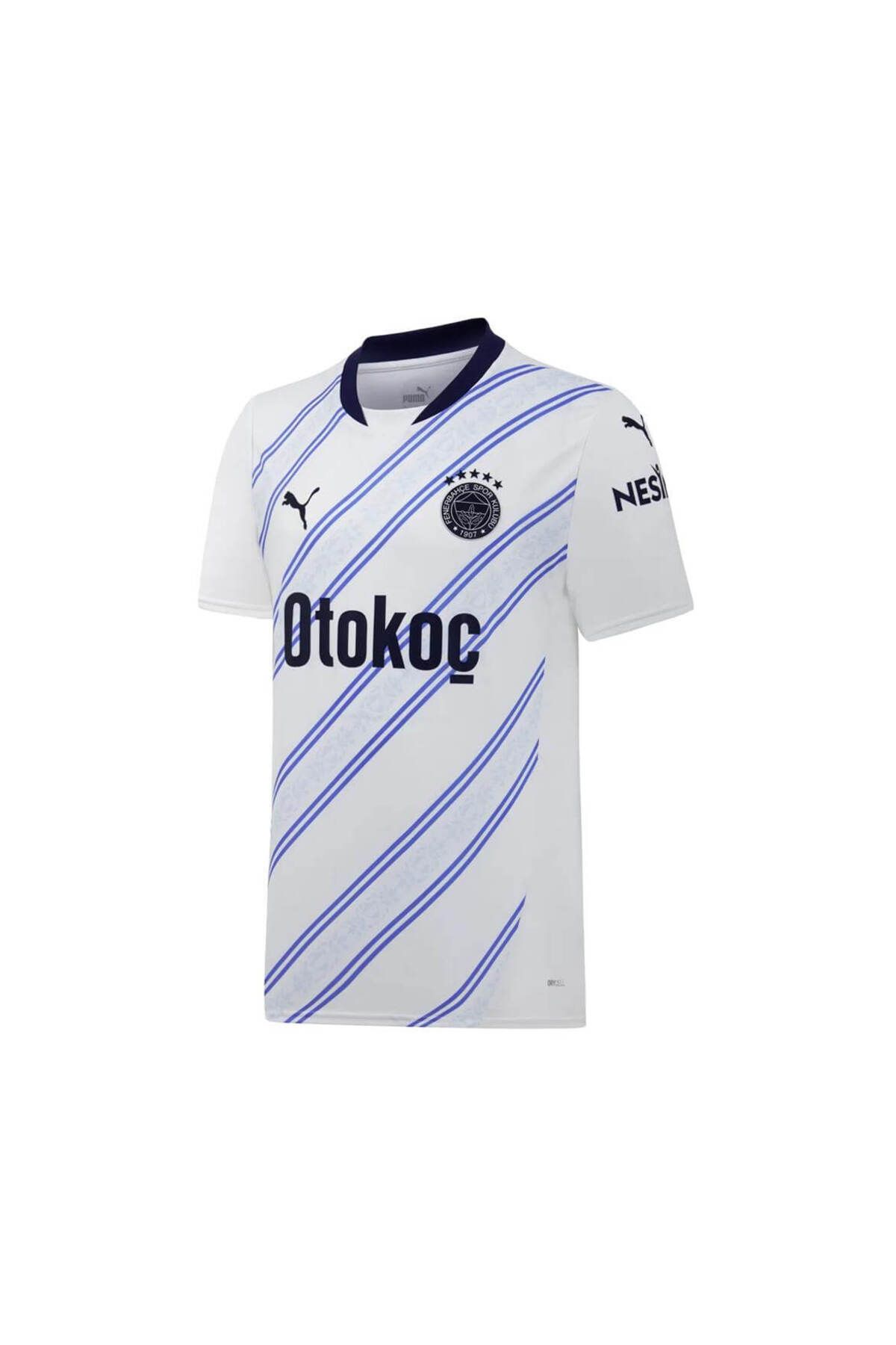 Puma White-Dusky Blue Erkek Renkli Forma