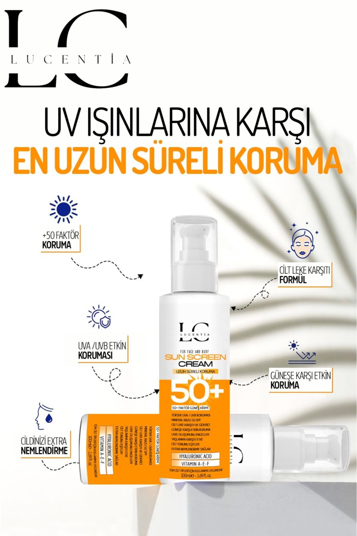 LUCENTİA-Sunscreen Cream Anti Dark Spot Spf 50 - 100 ML 3