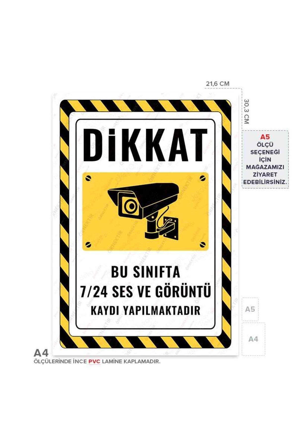 Posterya-Ul02482-A4 - This Class Is Recording Audio and Video 24/7 Warning Sign (21.6×30.3cm) 1