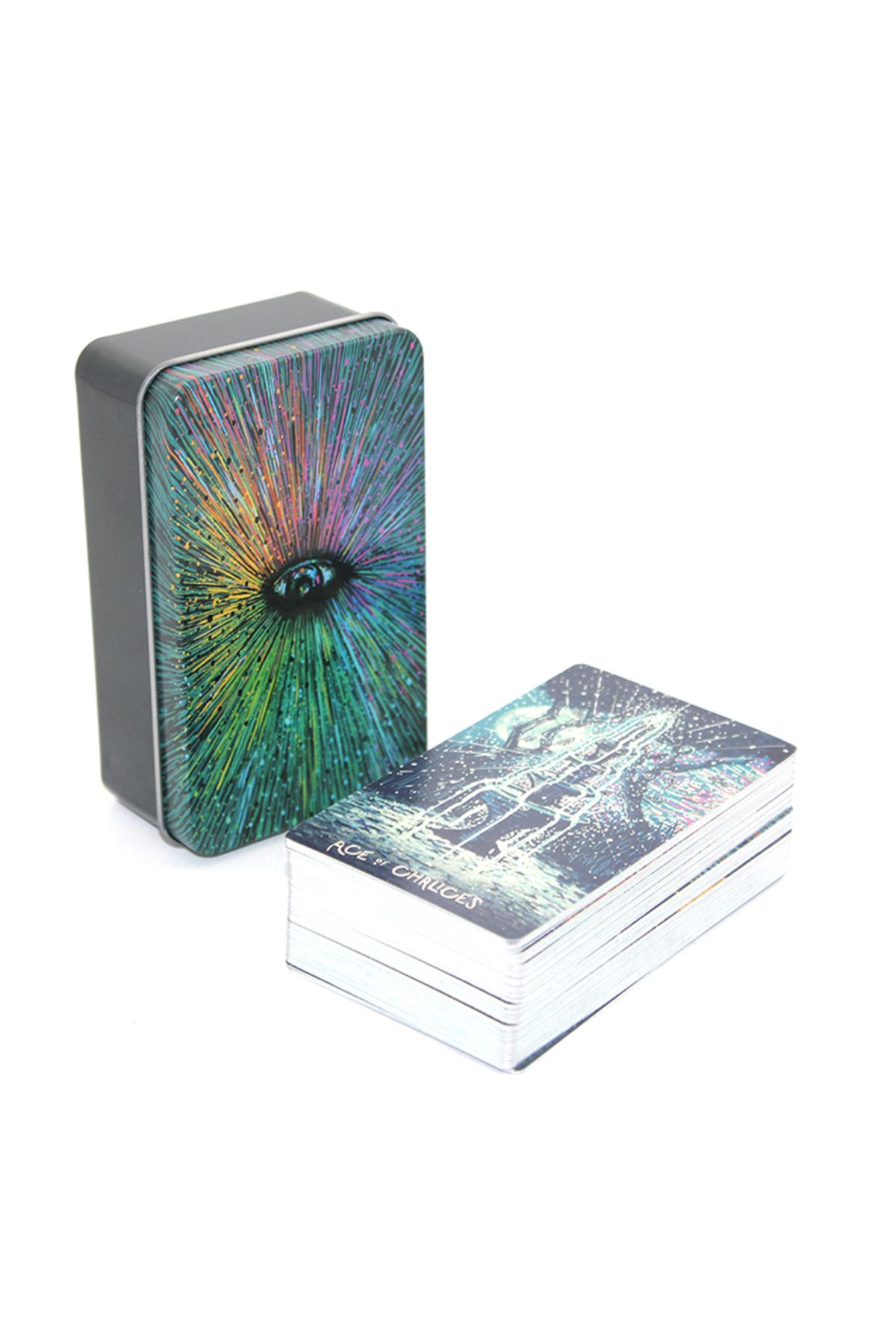 KfksStore Metal Kutulu Tarot Kartı Prisma