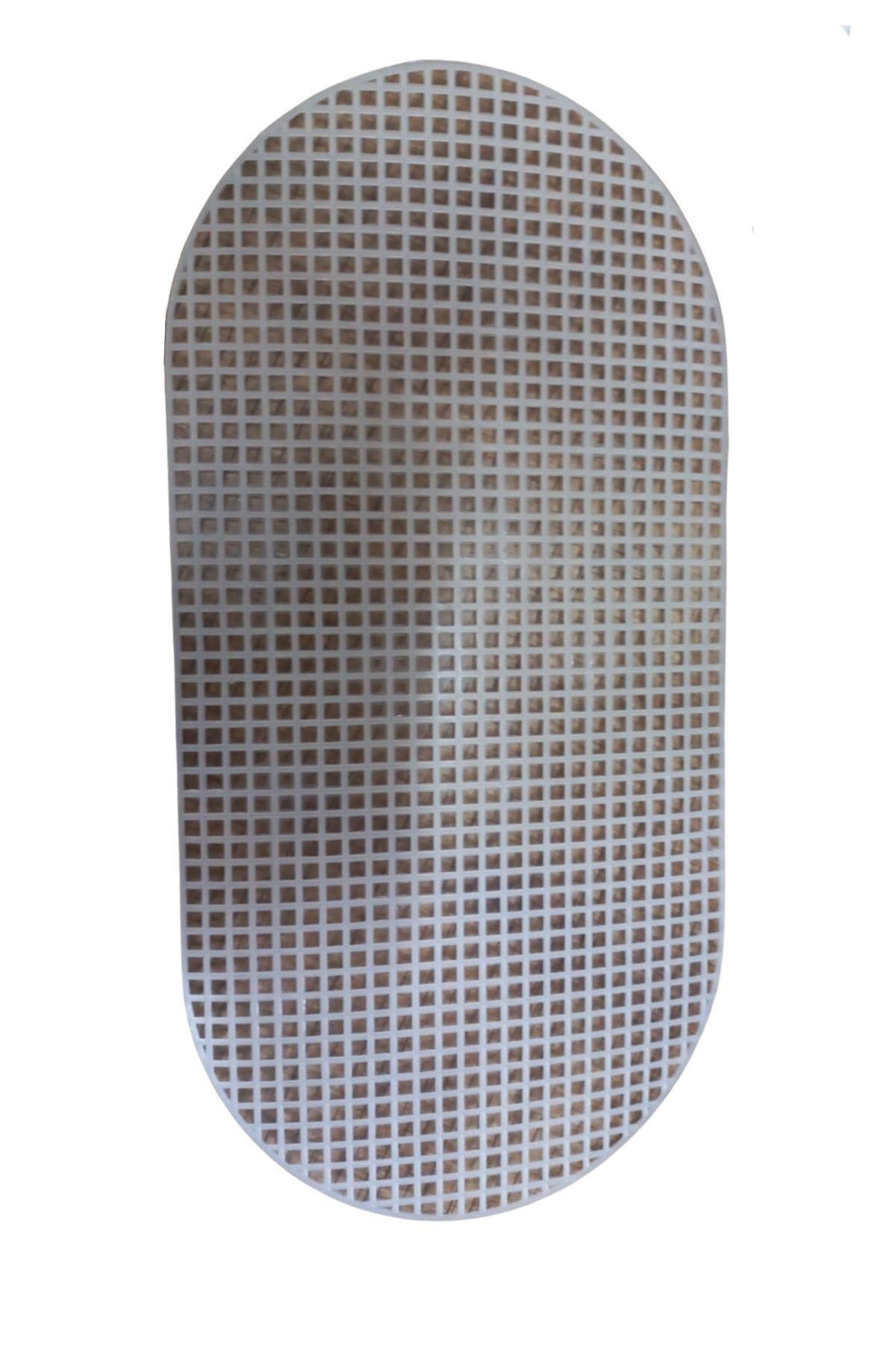 Tunastore Çanta Kanvası Oval 30x15 cm Beyaz