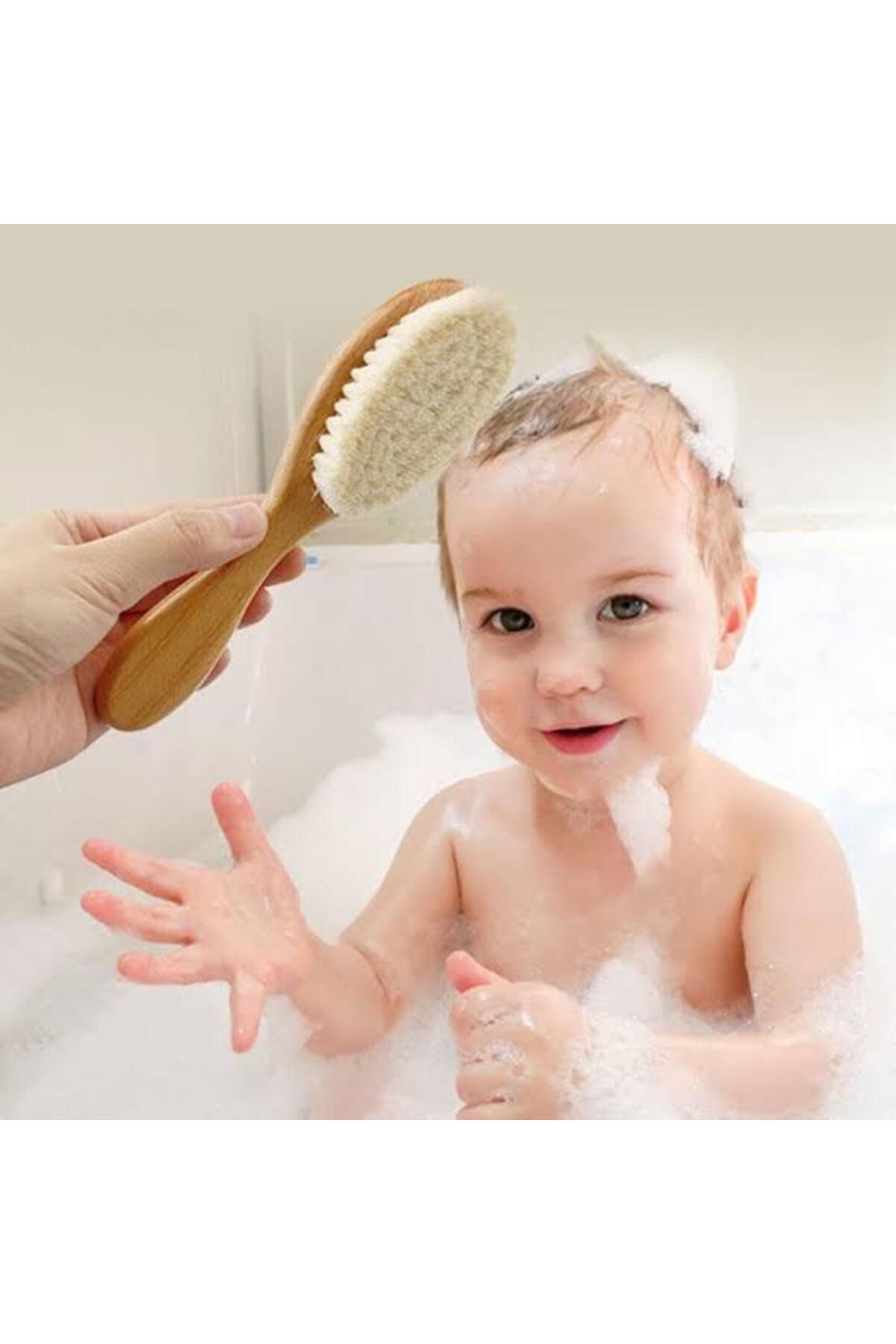 Seçkin Trend Keçi Kılı Organik Bebek Banyo Tarağı