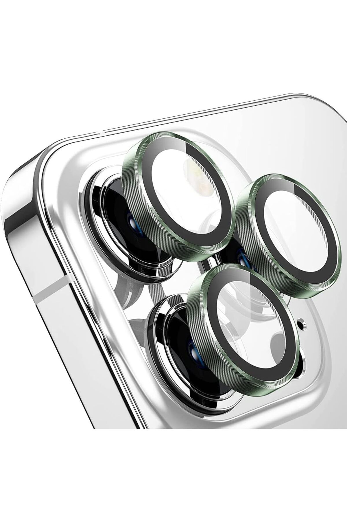 KDROĞLU KDROGLU LABS Buff iPhone 13 Pro / 13 Pro Max Screen Protector 9H Safir Cam Kamera Metal Lens Koruyuc