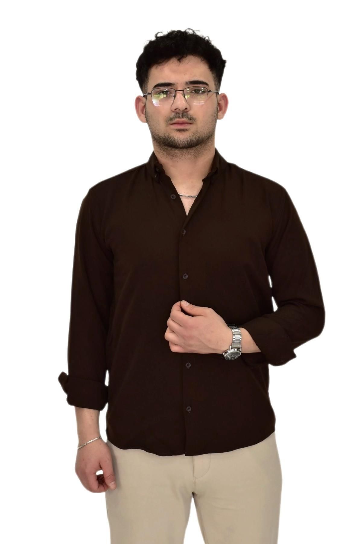 DYNAMO-Men's Sports Shirt Regular Fit 9601 Bgl-St04412 1