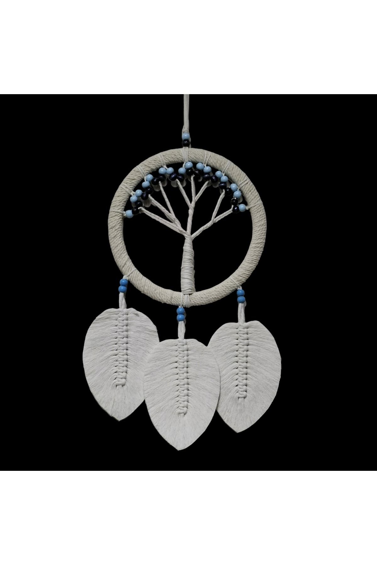 gcaksesuar Rüya Kovan Hayat Ağacı Dream Catcher Ekru
