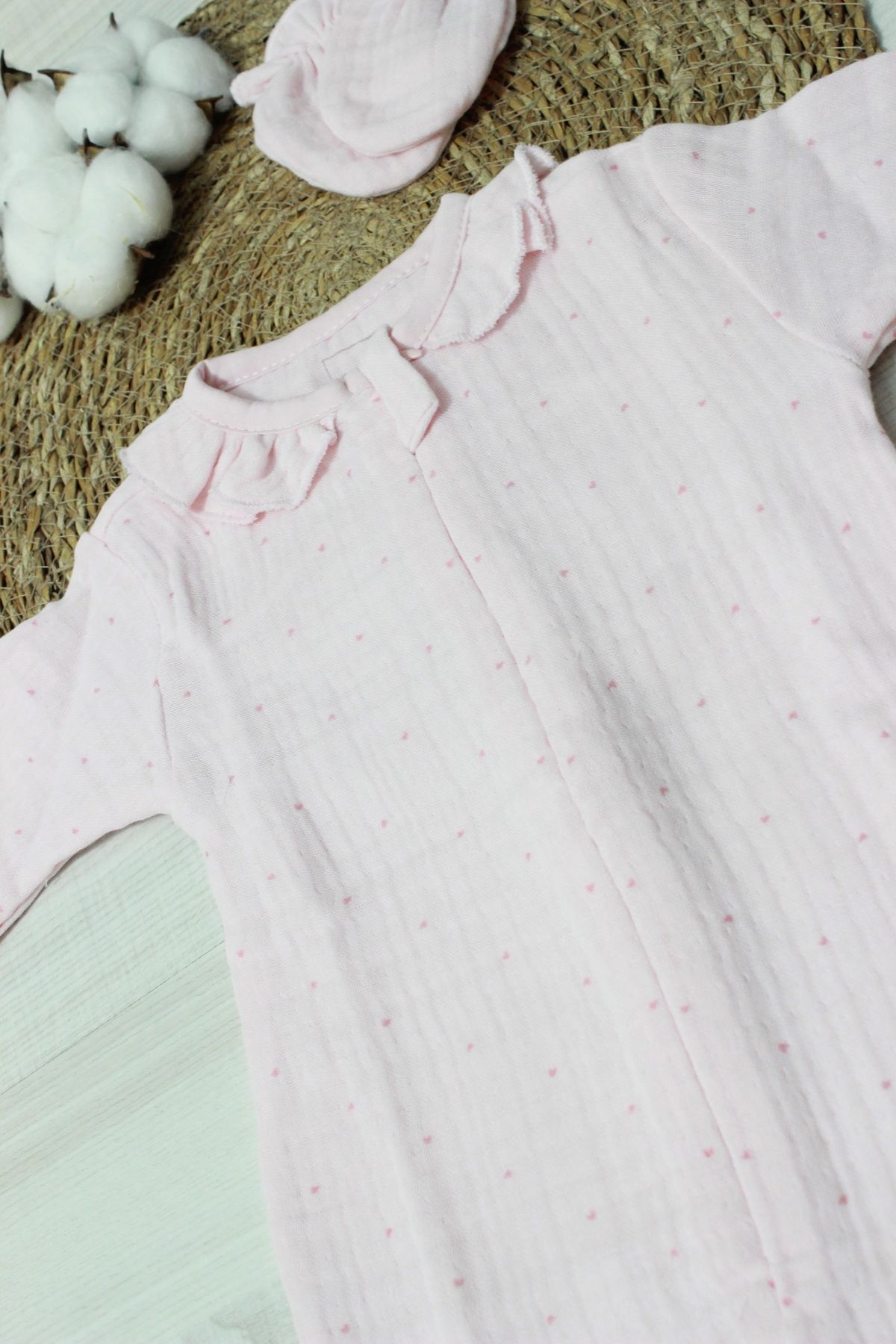 Caramell-Barbosa Caramell Baby Girl 10 Pieces Hospital Release Bodysuit Set Summer Season 8