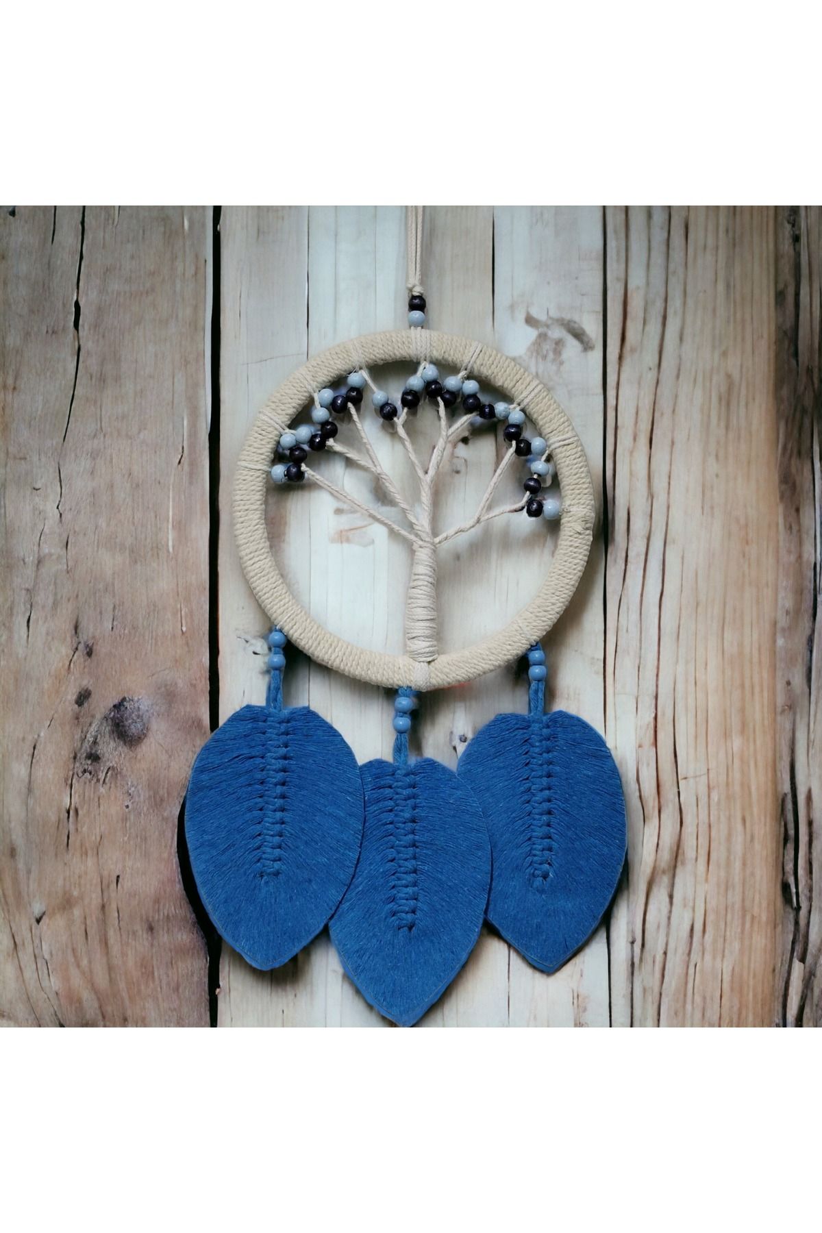 gcaksesuar Rüya Kovan Hayat Ağacı Dream Catcher Mavi