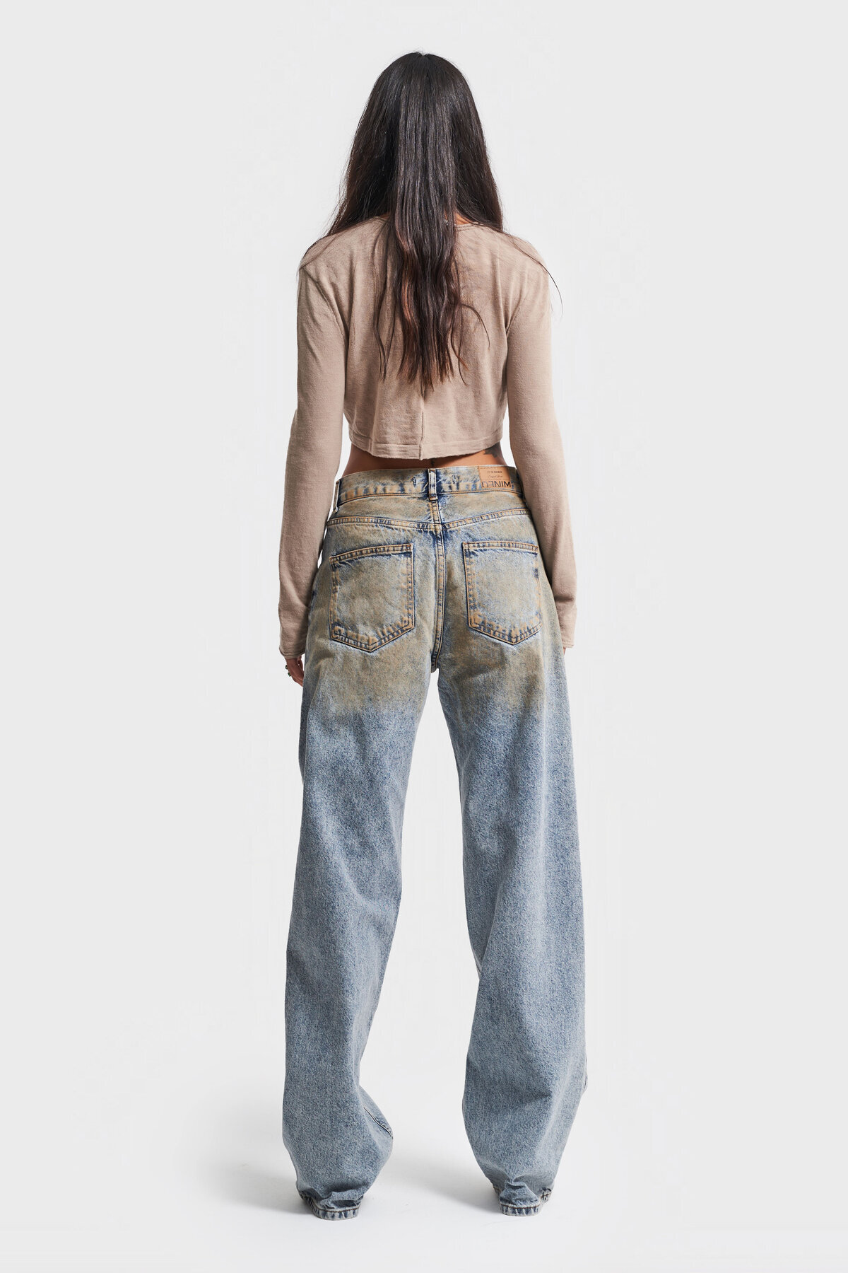 its basic-Denim T Denim Loose Fit - Femei cu spălare specială 4